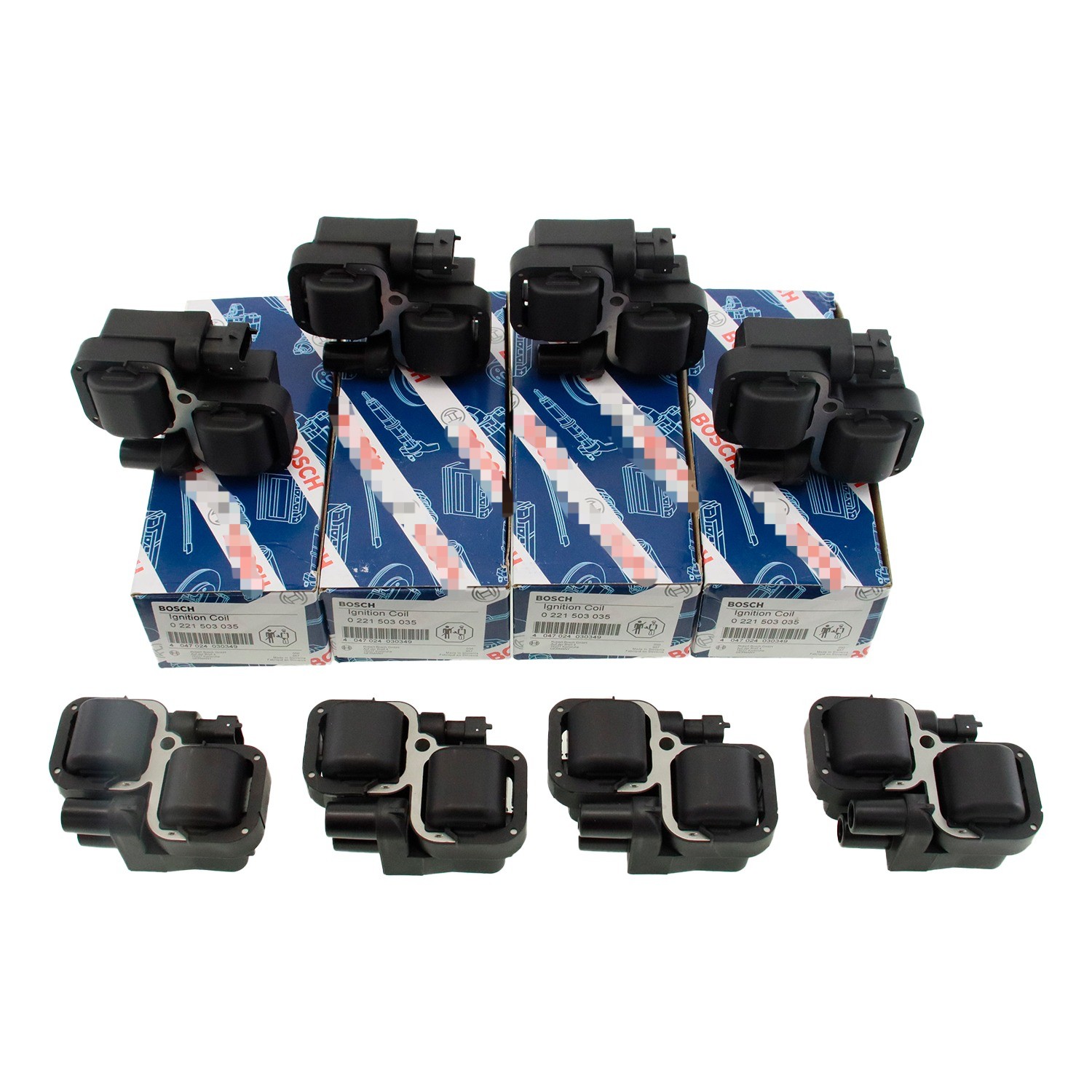 8PCS BOSCH Ignition Coil 0221503035 For C CL CLK ML S Class UF359
