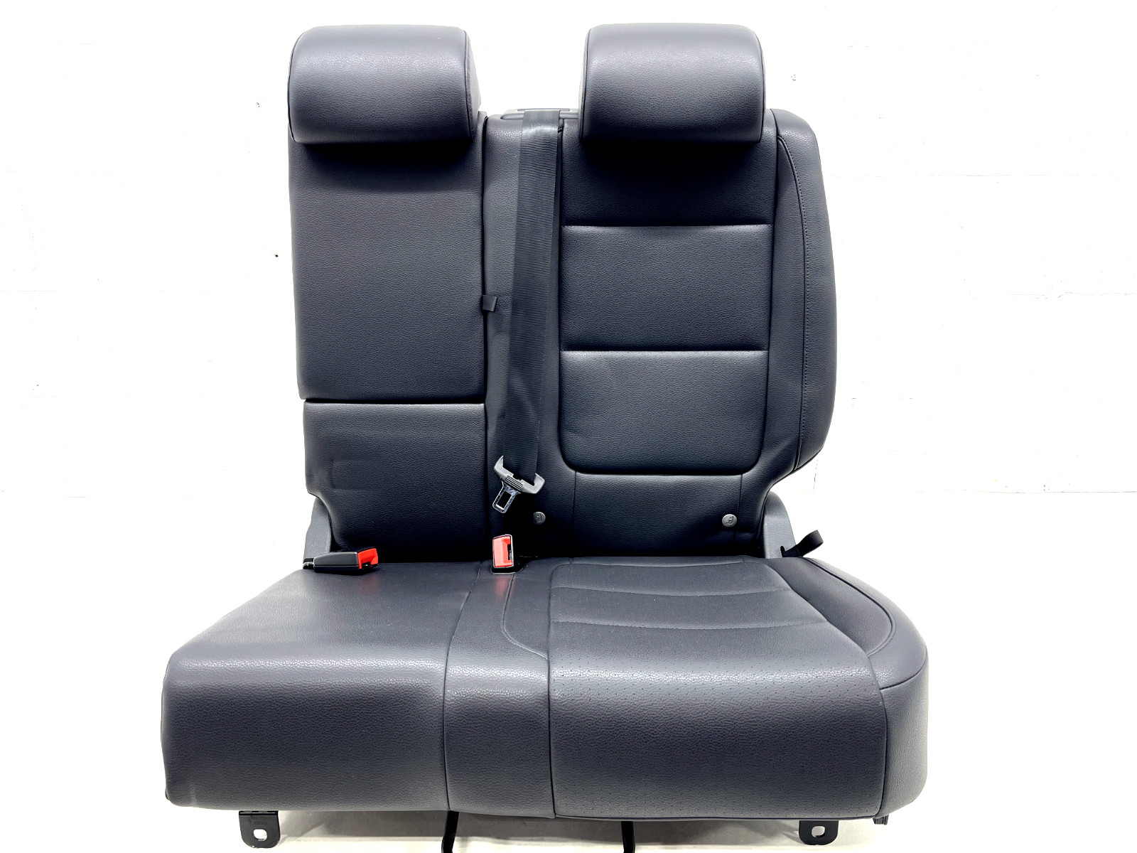 2009-2017 VW TIGUAN REAR LEFT 2ND ROW BLACK LEATHER SEAT ASSEMBLY OEM