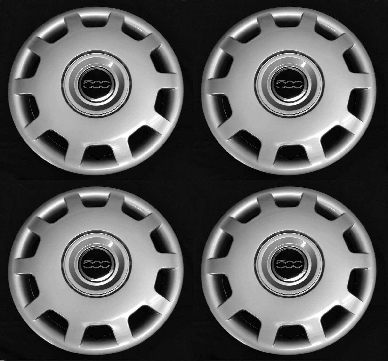 SET (4pcs) Wheel covers FITS 500 2010 - 2016 POP Abarth 15