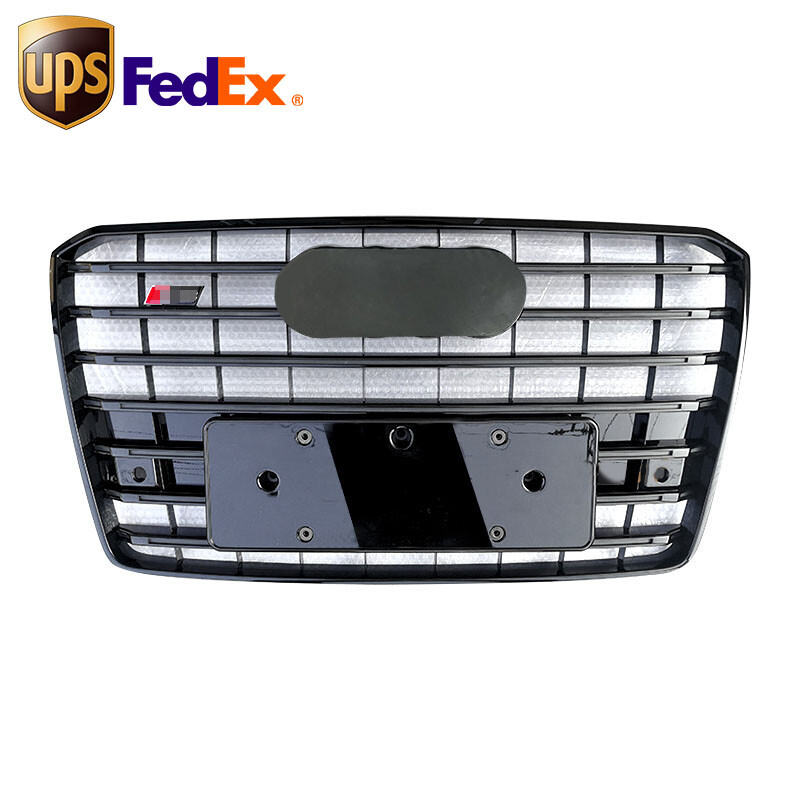For Audi A8 S8 2015 2016 2017 2018 Front Bumper Grille S8 Style Grill Black For Audi A8 S8 2015 2016 2017 2018 Front Bumper Grille S8 Style Grill Black