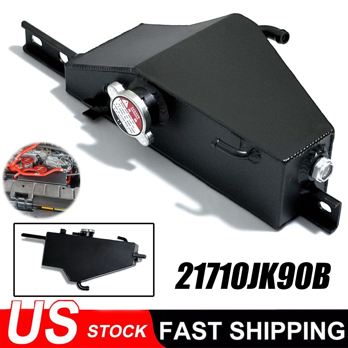 Aluminum Coolant Overflow Expansion Tank For Nissan 370Z 3.7L V6 2012-2020 2019