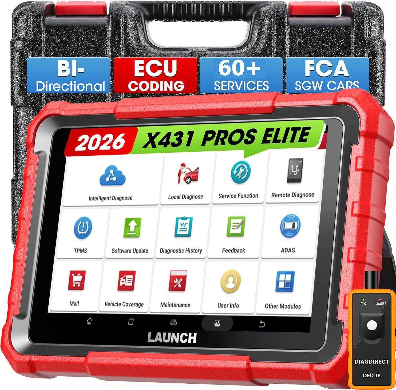 2026 Newest LAUNCH X431 Pro Elite V+ Bidirectional Car Diagnostic Scanner Coding