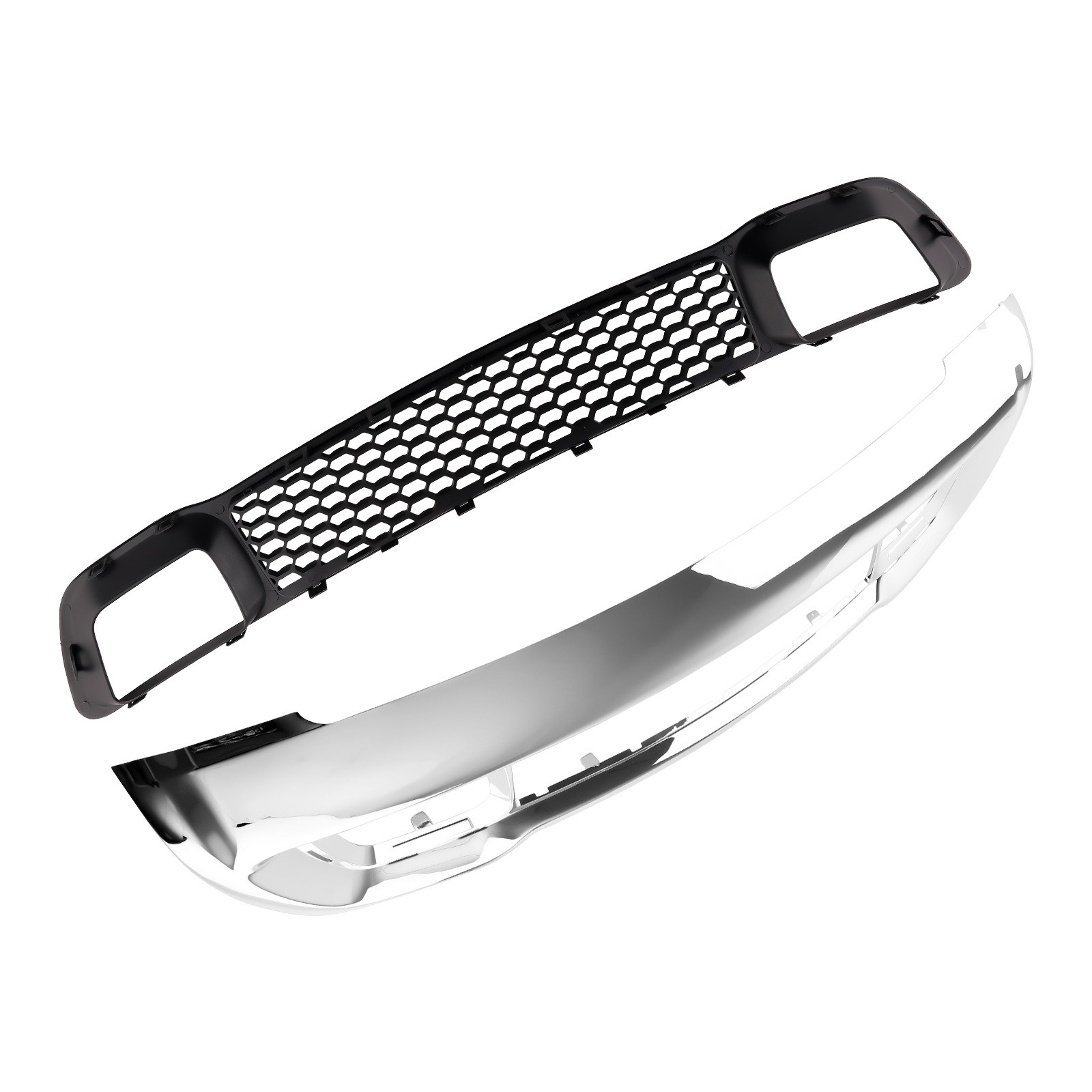 Front Bumper Grille & Chrome Frame for Jeep Grand Cherokee 2014-2016 68141936AD