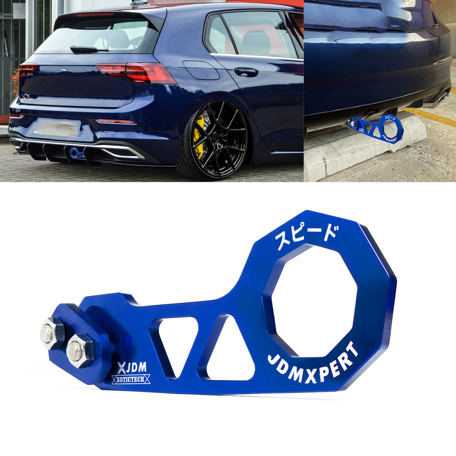 Racing Style Colorful Rear Towing Hook Ring For Subaru Mazda Mitsubishi Scion