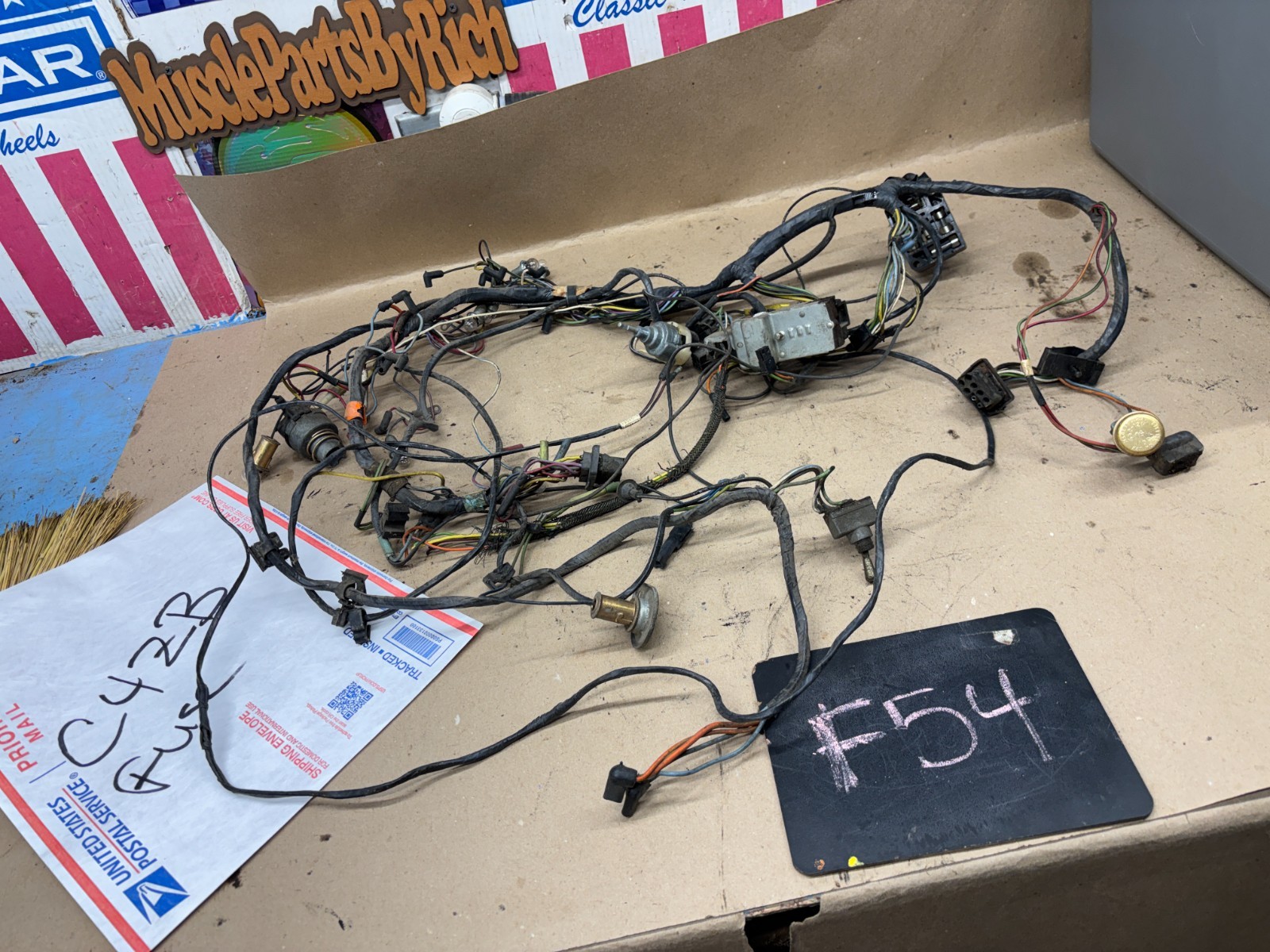 1964 1965 FORD MUSTANG FUSE PANEL DASH WIRE WIRING HARNESS 64 65 1964.5 BULKHEAD
