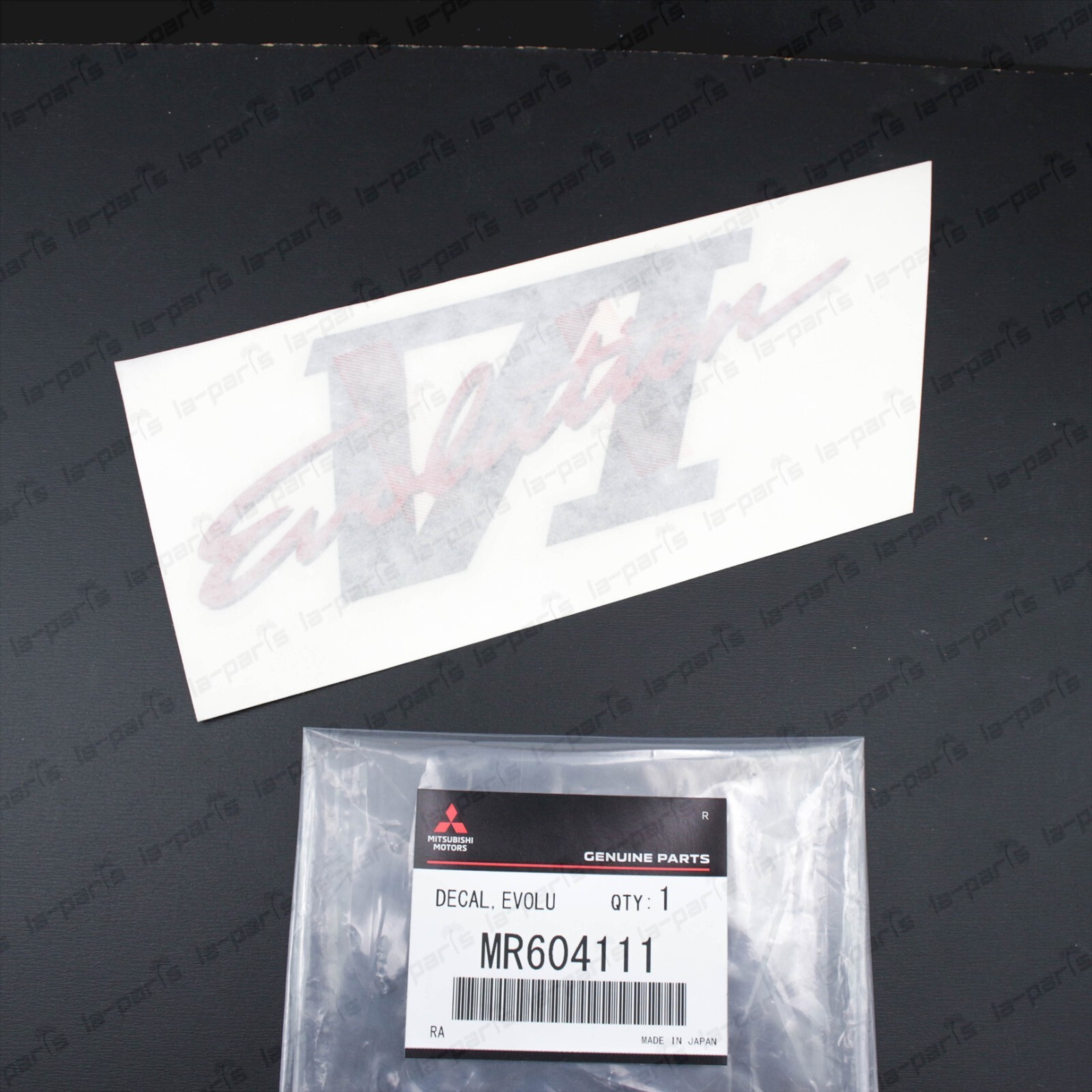NEW GENUINE MITSUBISHI LANCER EVO 6 CP9A EVOLUTION VI DECAL STICKER MR604111 NEW GENUINE MITSUBISHI LANCER EVO 6 CP9A EVOLUTION VI DECAL STICKER MR604111