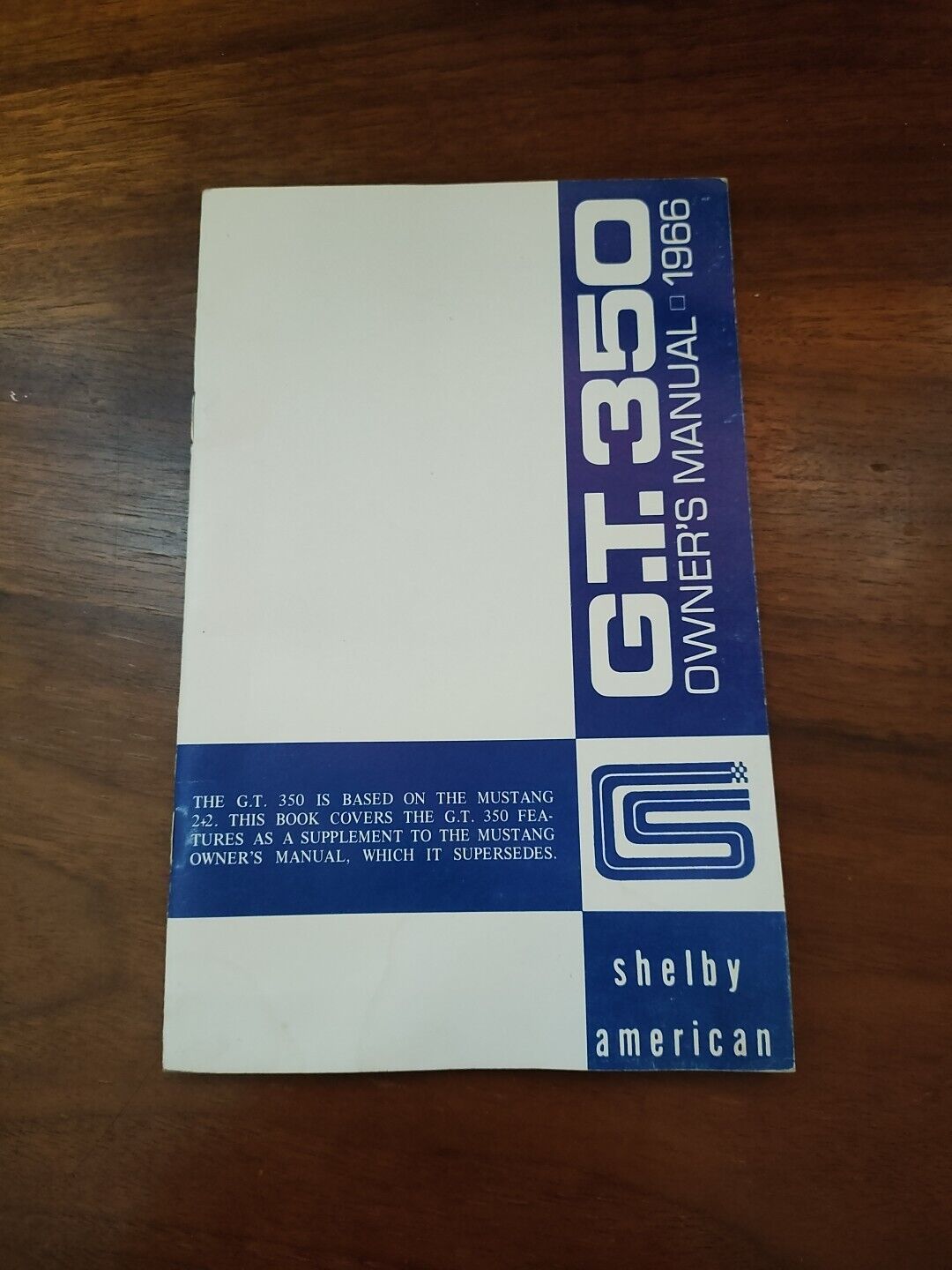 1966 Ford Shelby Mustang Cobra GT 350 Owners Operators Manual 66