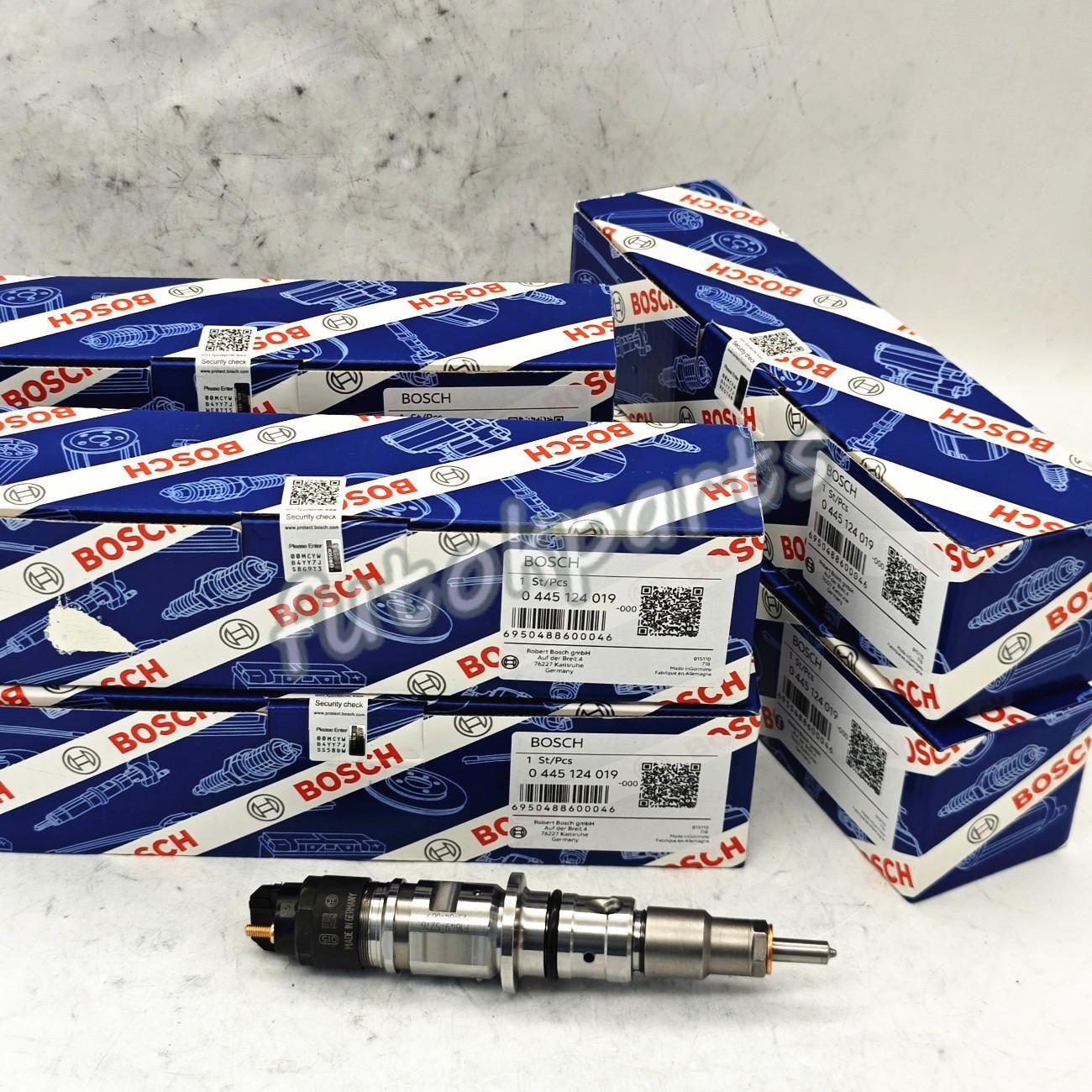 6Pcs Bosch Fuel Injector 0445124019 for Cummins QSB4.5L QSB6.7L Engine 5289266