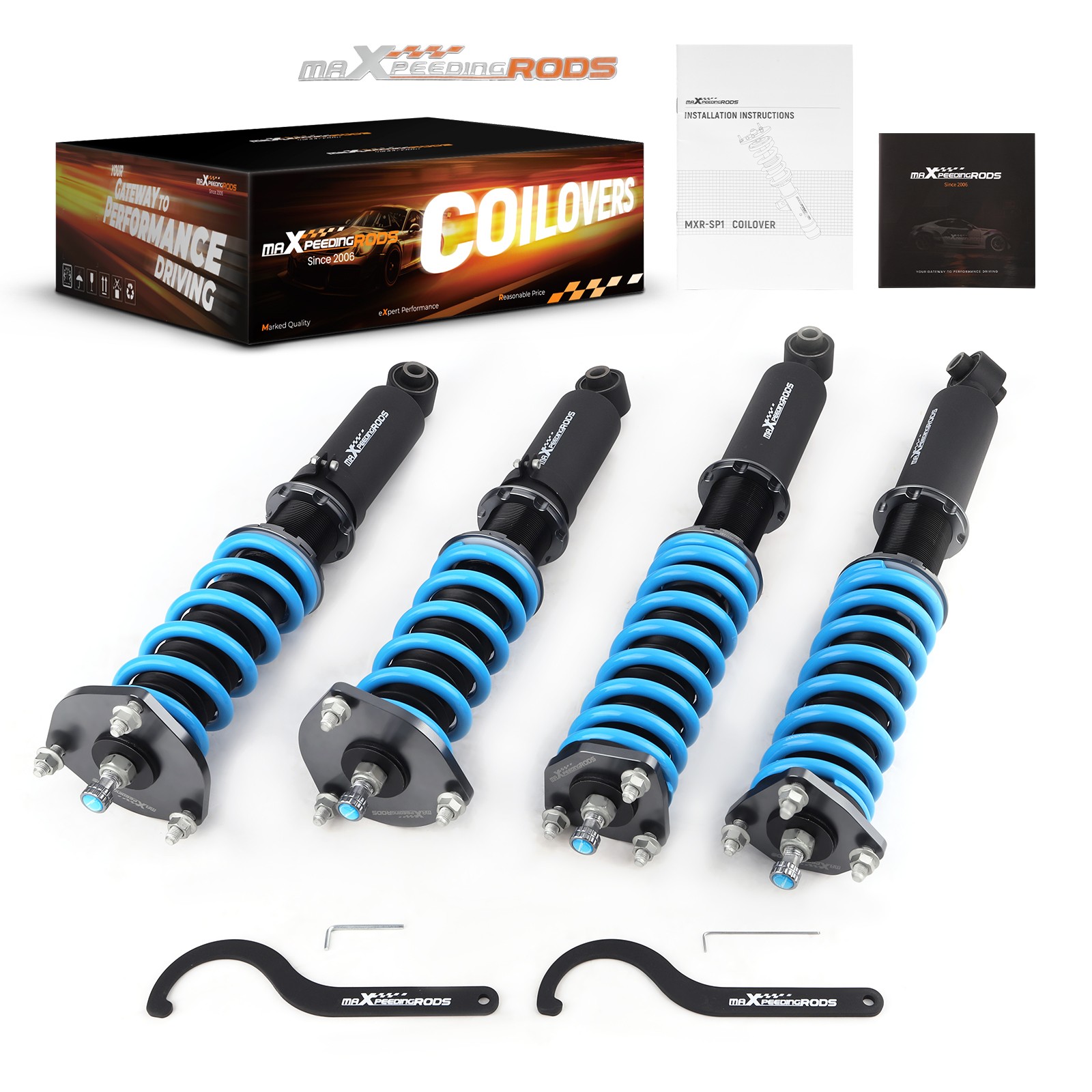MaXpeedingrods T6 Coilovers 24 Way Shocks Struts Kit For Lexus SC430 2001-2010