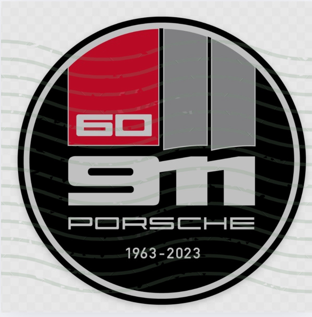 Porsche 911 60th Anniversary Sticker- for Glass Windows 964 993 996 997 991 992