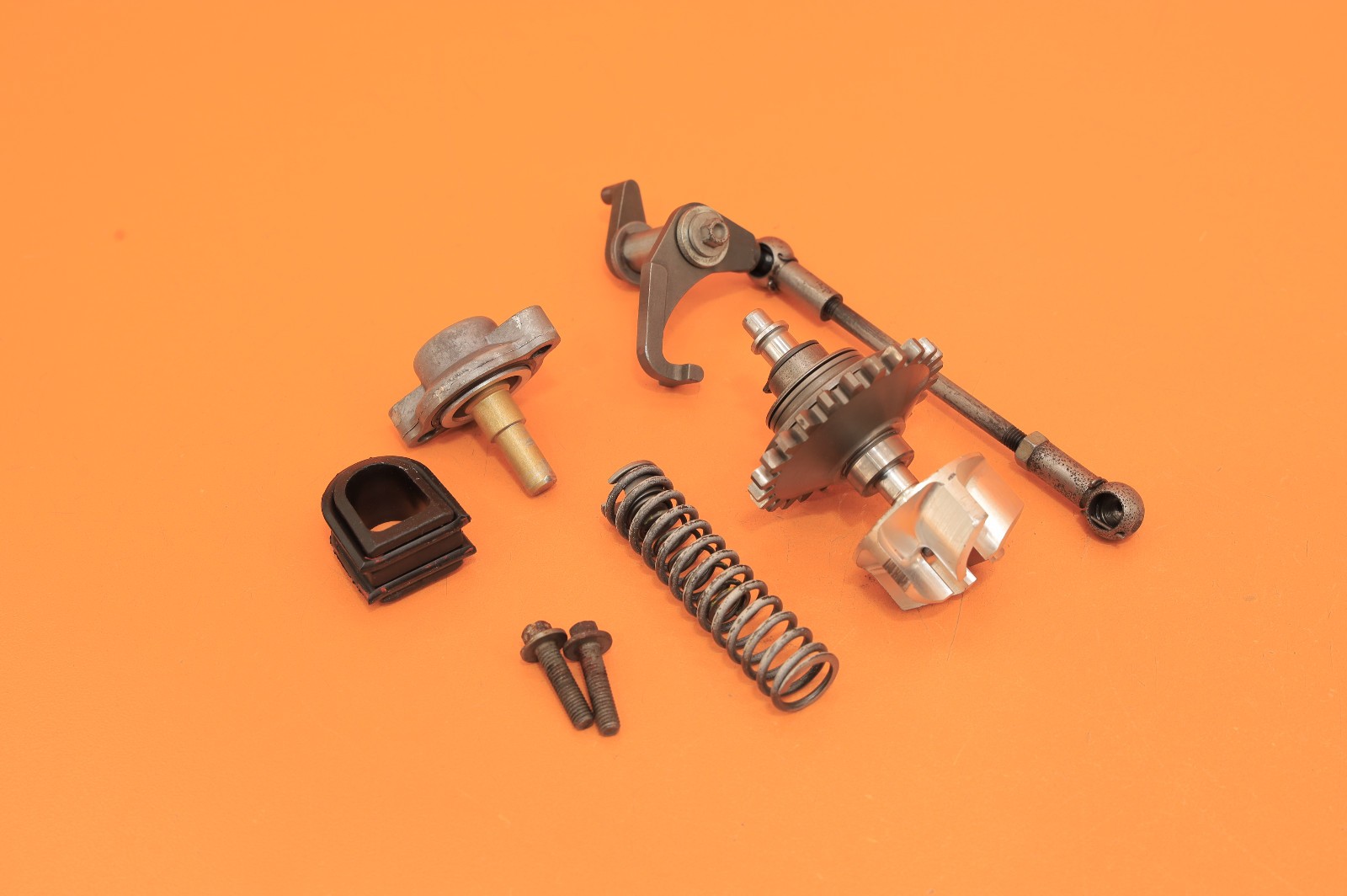 2010 03-16 KTM 300 XC OEM Exhaust Control Arm Lever Water Pump Impeller Shaft
