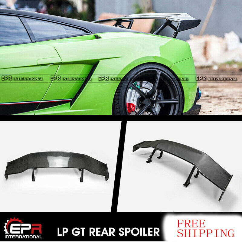 For Lamborghini Gallardo SV-Style LP550-LP570 Carbon Rear GT Spoiler Trunk Wings