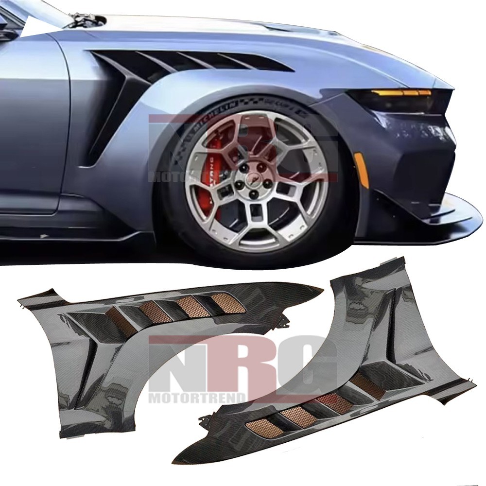 for 2024-2026 Ford Mustang  Carbon Fiber Fender fenders GTD Style vented - Pair
