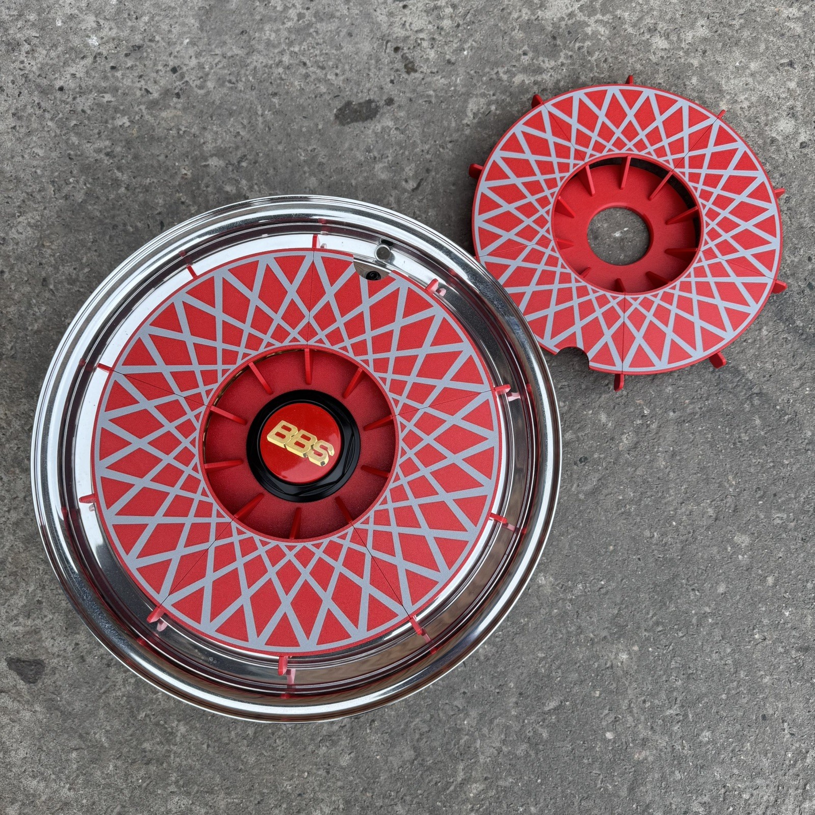 BBS RS 16” turbo fan aerodisc covers pair turbolufter