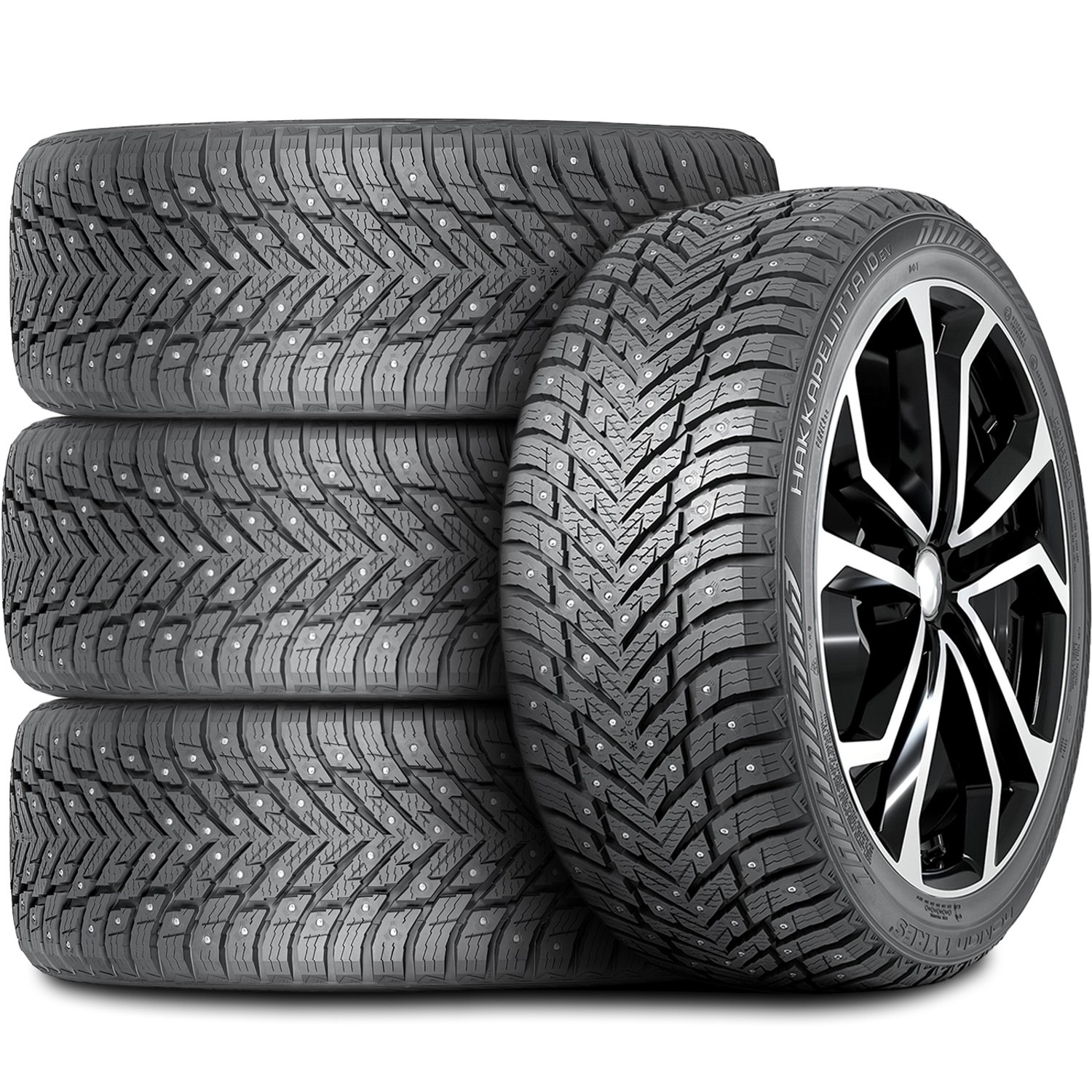4 Tires Nokian Tyres Hakkapeliitta 10 EV Studded 255/50R20 109T XL Snow Winter