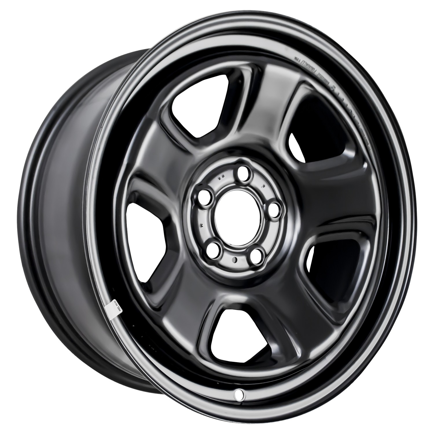 18x7.5 5 Slot Refurbished Steel Wheel Painted Black 560-02344