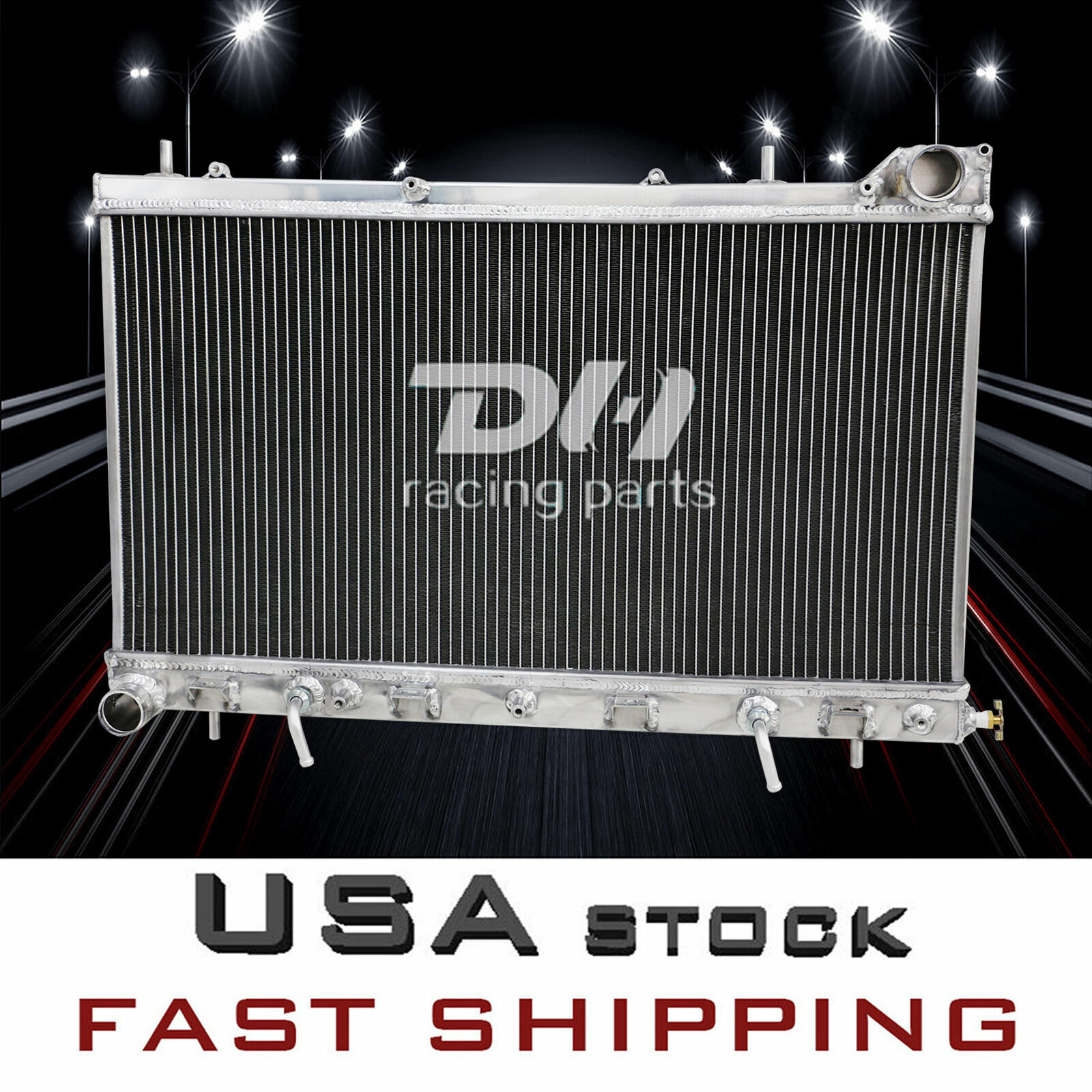 NO CAP Aluminum Radiator Fit 2003 2004 2005 Subaru Forester 2.5L H4 EJ255 2.5L  
