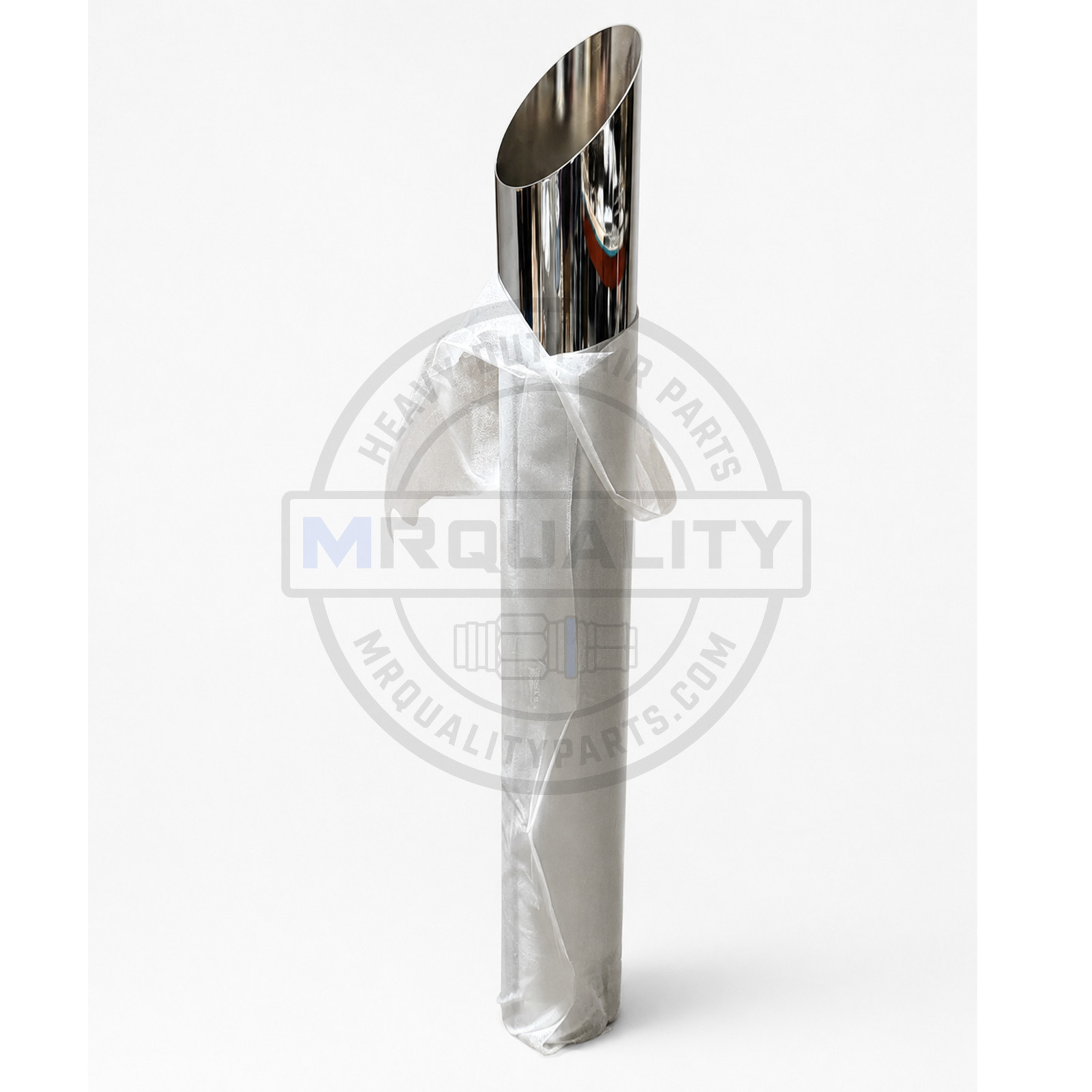 7 Inch Chrome Mitered Exhaust Stack 54 Inch Plain End Universal