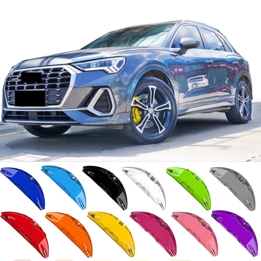 4pc Customized Aluminum Car Brake Caliper Covers Front Rear for AUDI Accessories 4pc Customized Aluminum Car Brake Caliper Covers Front Rear for AUDI Accessories