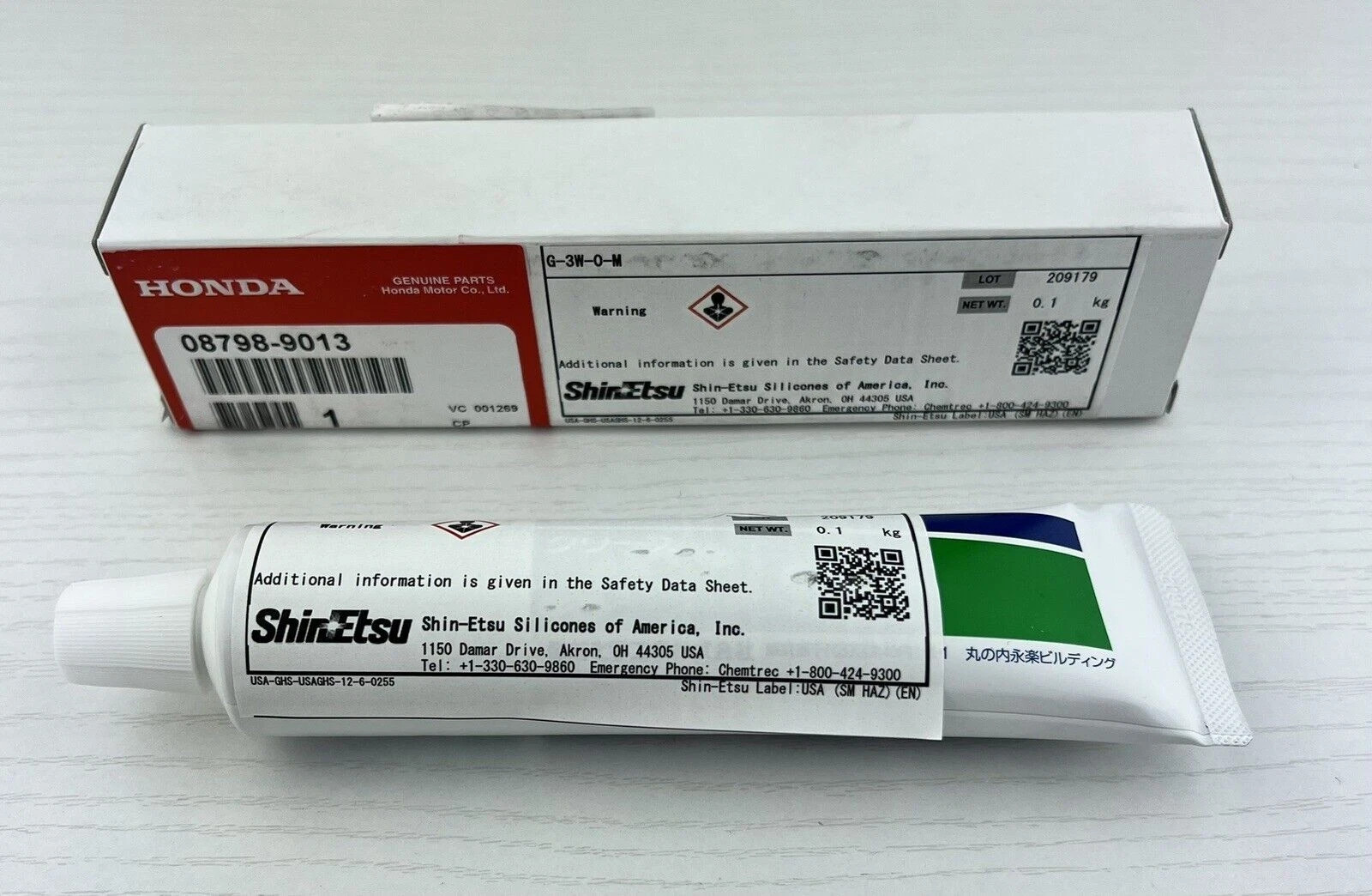 Honda OEM Shin-Etsu Silicone Grease Weatherstrip Seal Conditioner 3.5 oz Sealant
