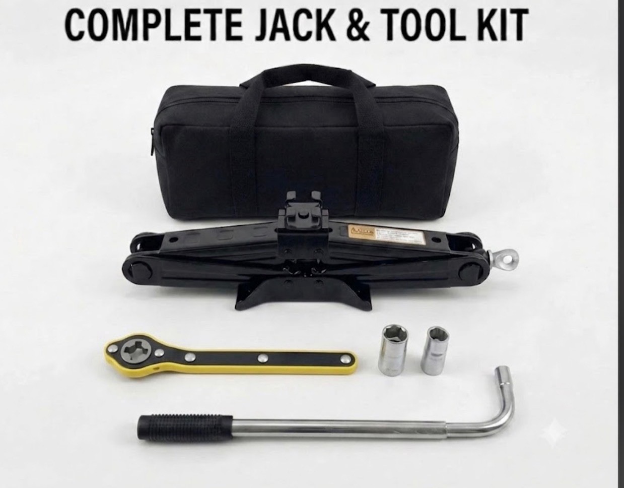 JACK KIT W/ JACK HANDLE AND LUG WRENCH FITS: 2014 - 2020 MERCEDES BENZ S63 AMG