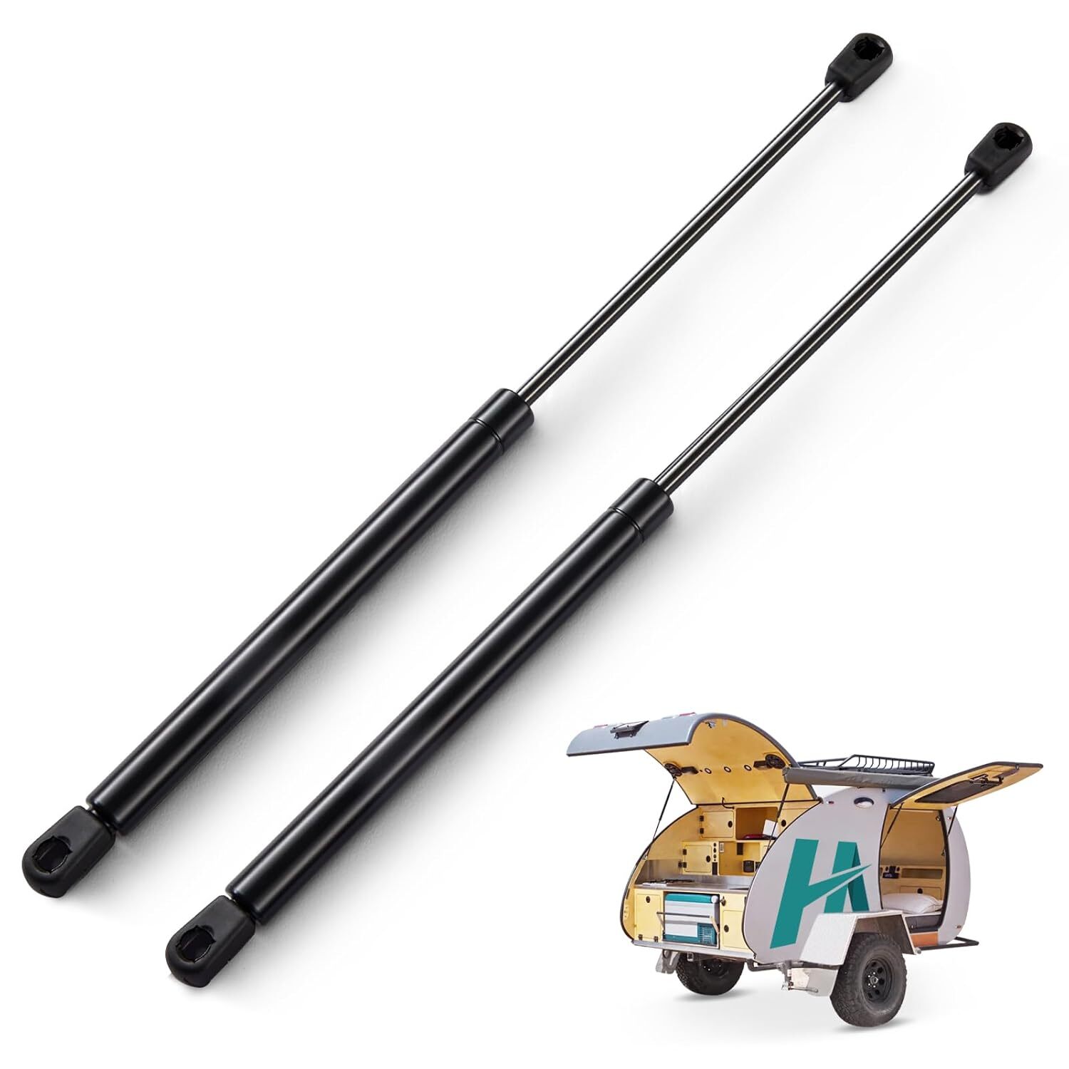 2pcs C1608055 20\'\' 120lb Lift Support Gas Struts Shocks for RV Bed Truck Cover