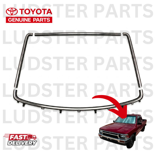 89 - 95 TOYOTA PICKUP TOYOTA 4RUNNER WINDSHIELD TRIM CHROME NEW OEM GENUINE