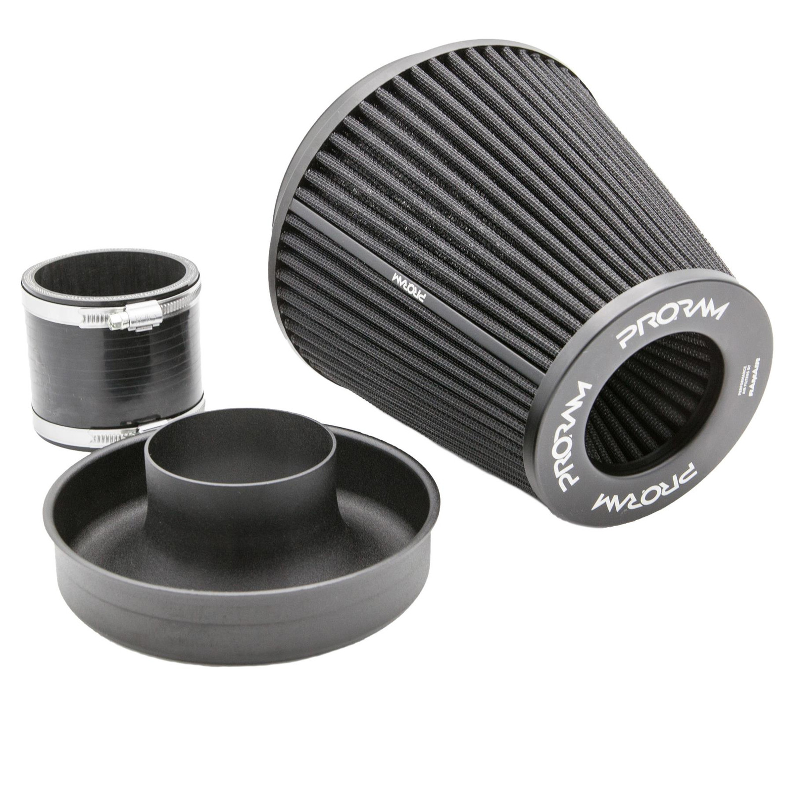 Ramair 3 inch 76mm ID Universal Dry Air Filter with Velocity Stack and Coupler