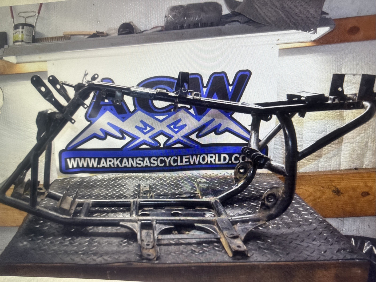 E4-6 MAIN FRAME CHASSIS 06 POLARIS PREDATOR 90 2X4 ATV QUAD 2006 