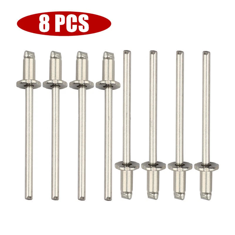 8x Nos Dash Rivets Stainless Steel for GM Ford Chrysler AMC VIN Door Tag New