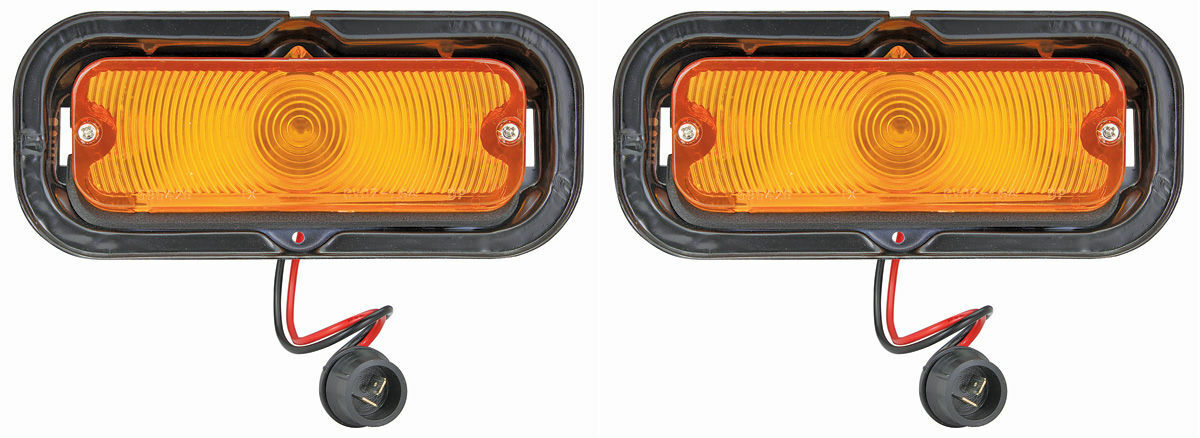 RestoParts Park Lamp Assembly Set For 1964 Chevy Chevelle and El Camino