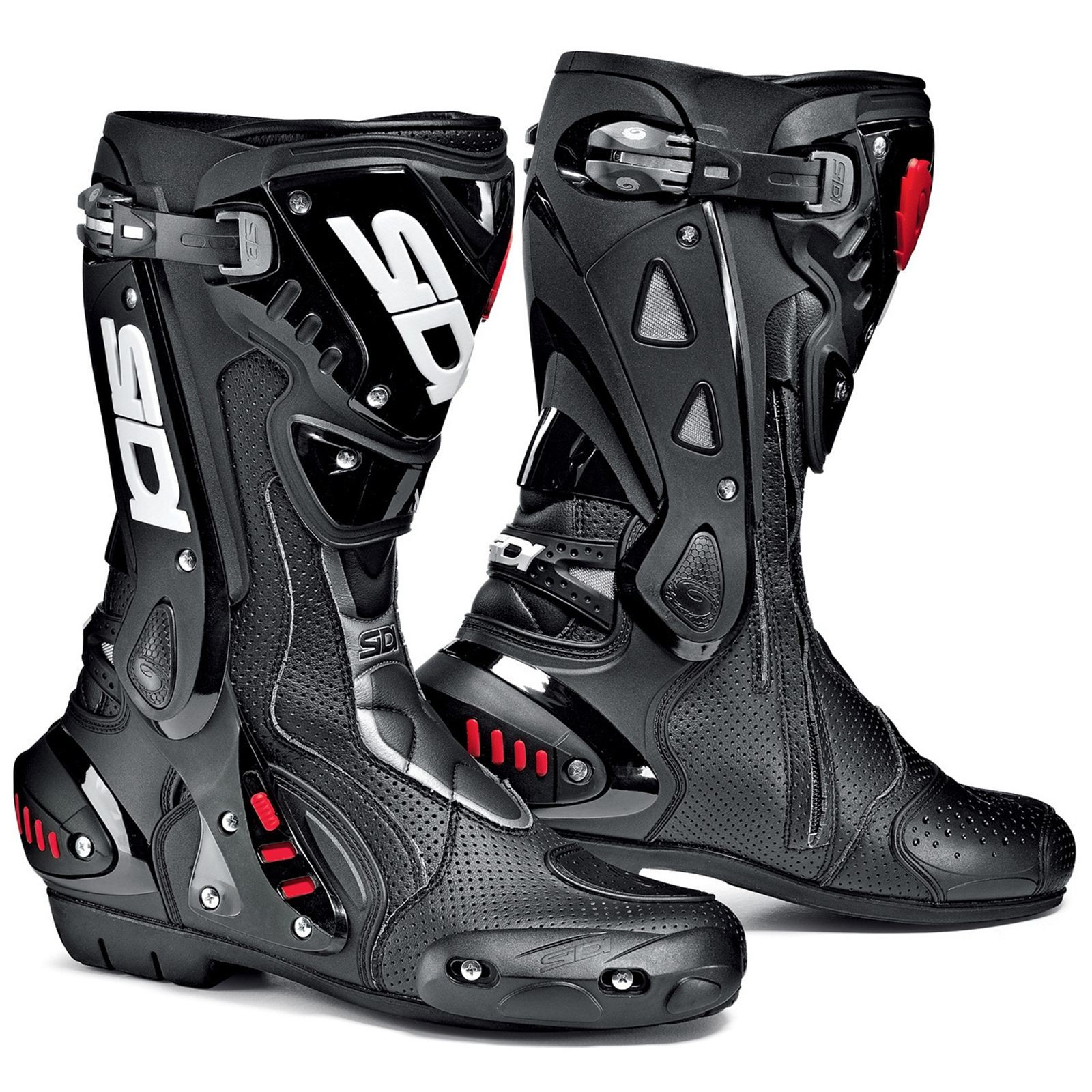 Sidi - Powersports ST Motorcycle Air Boots - Black/Black - Size 45 8017732436566