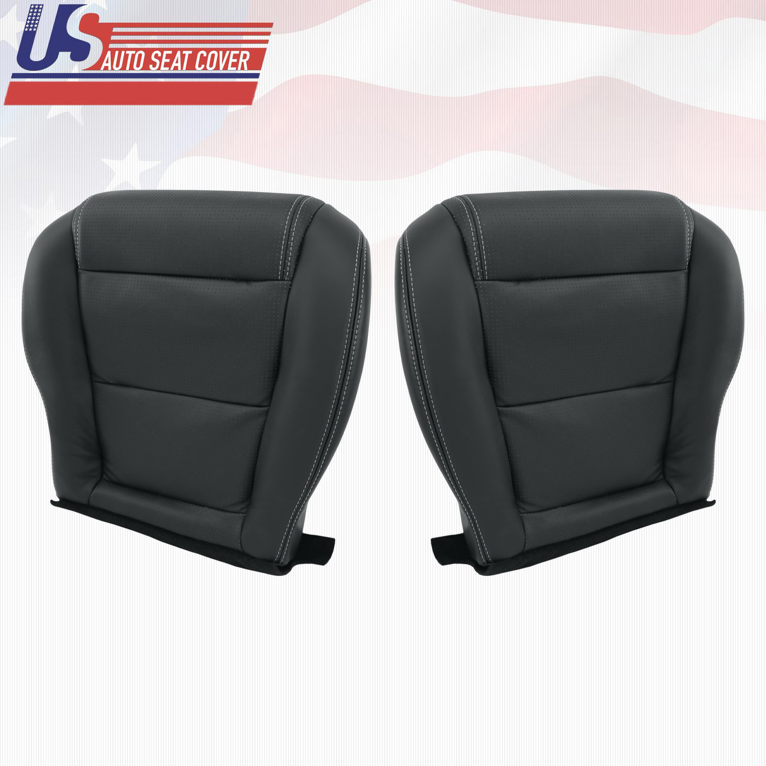 Fits 2001-2006 Acura MDX Driver-Passenger Bottom Perforated Leather Seat Cover