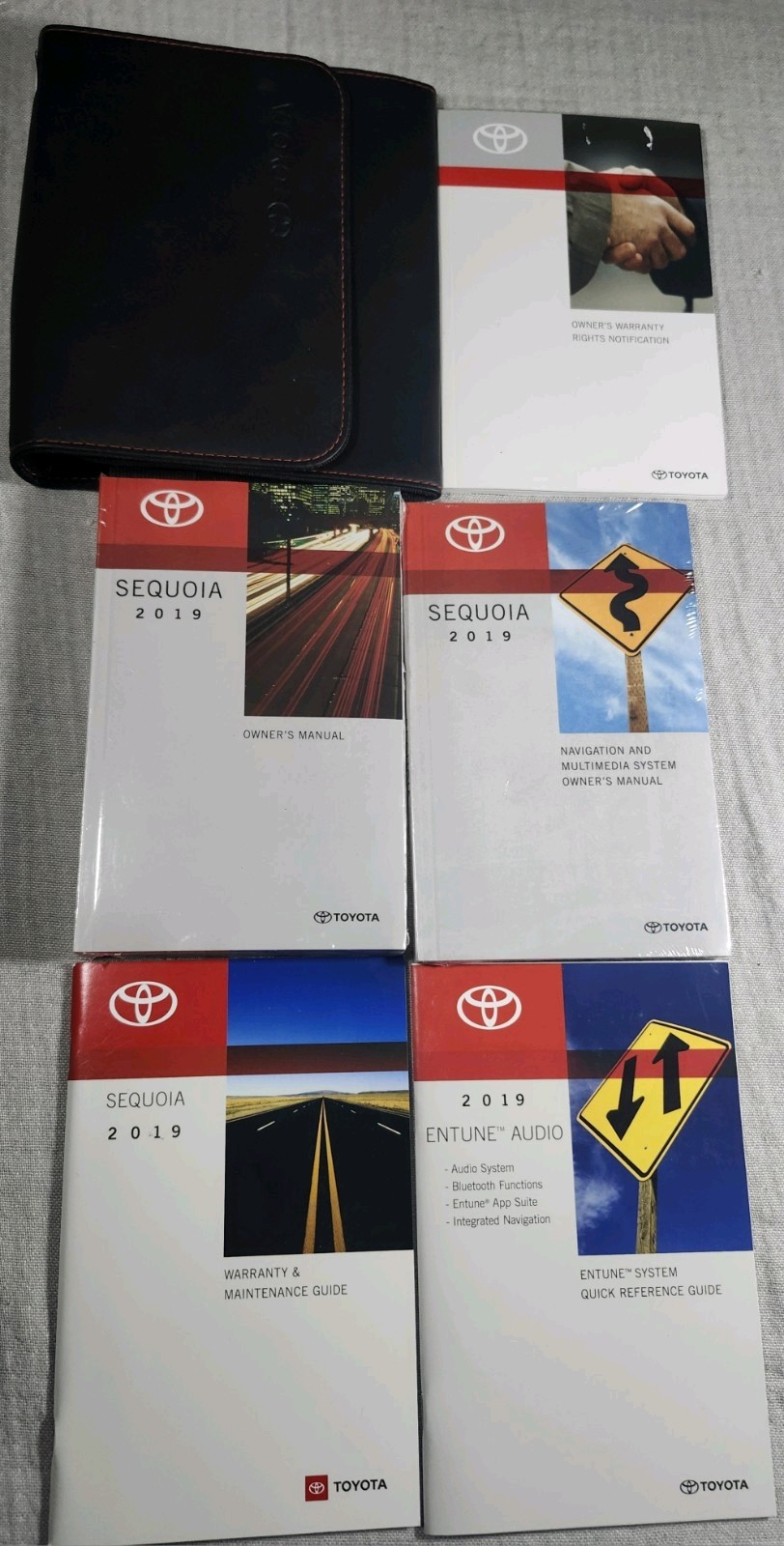 NEW 2019 TOYOTA SEQUOIA Owners & Navigation Manuals Guide Books Deluxe Case OEM