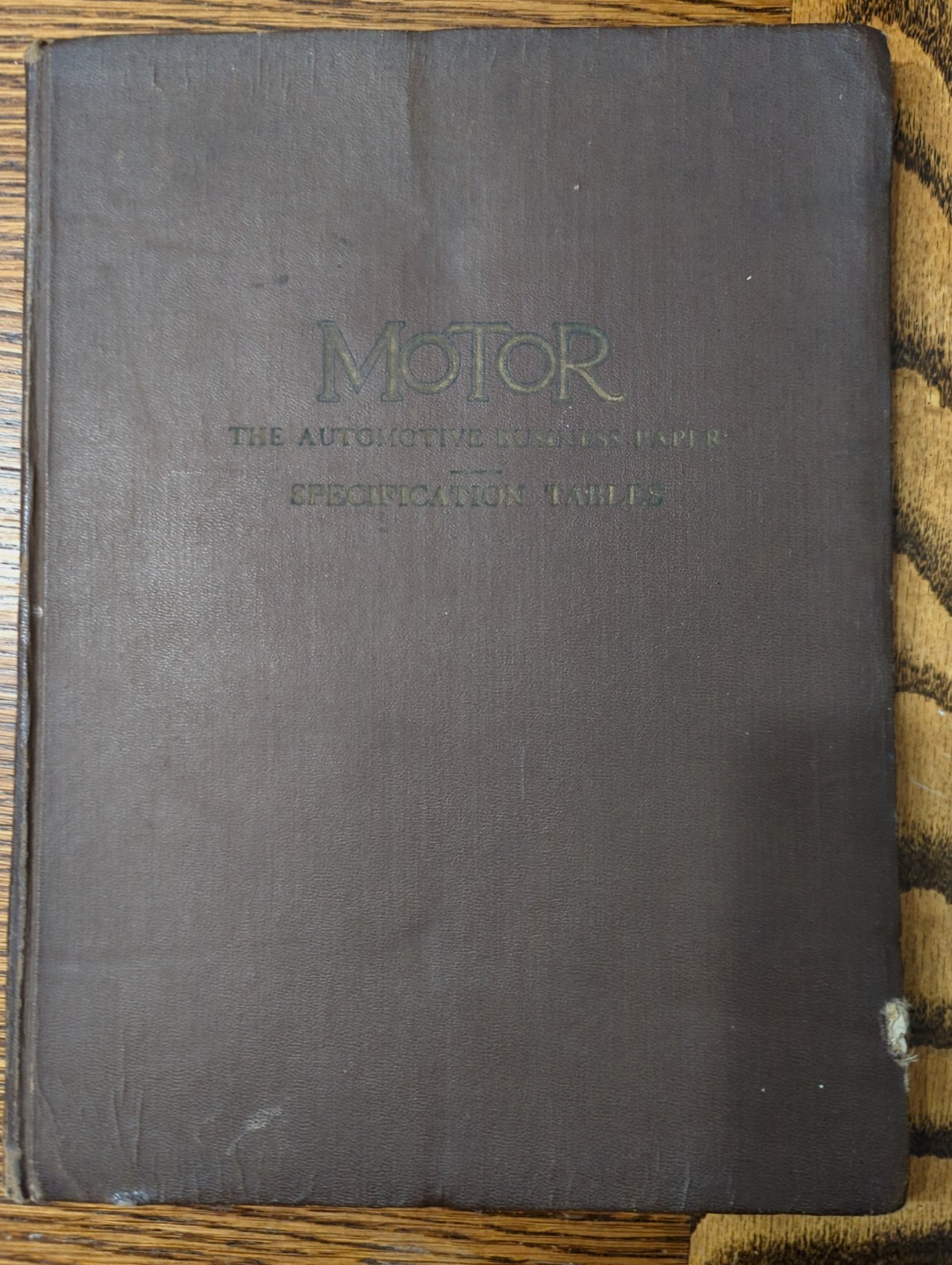 Rare Original Vintage 1925 Motor Specification Table Cars Trucks Motorcycle Book
