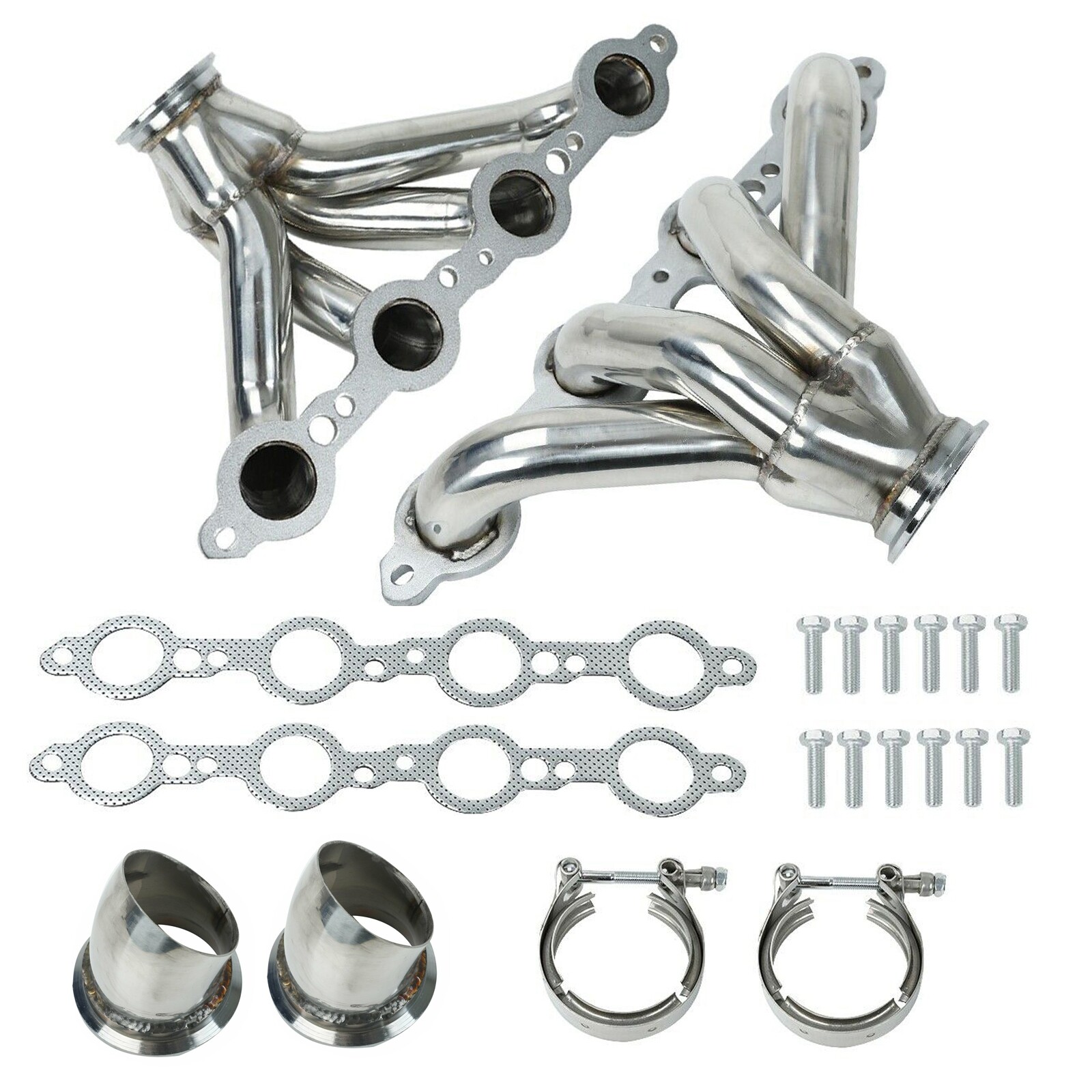 For LS1 LS2 LS3 LS6 LS9 4.8L 5.3L LS SS Hugger Manifold Headers Swap Conversion