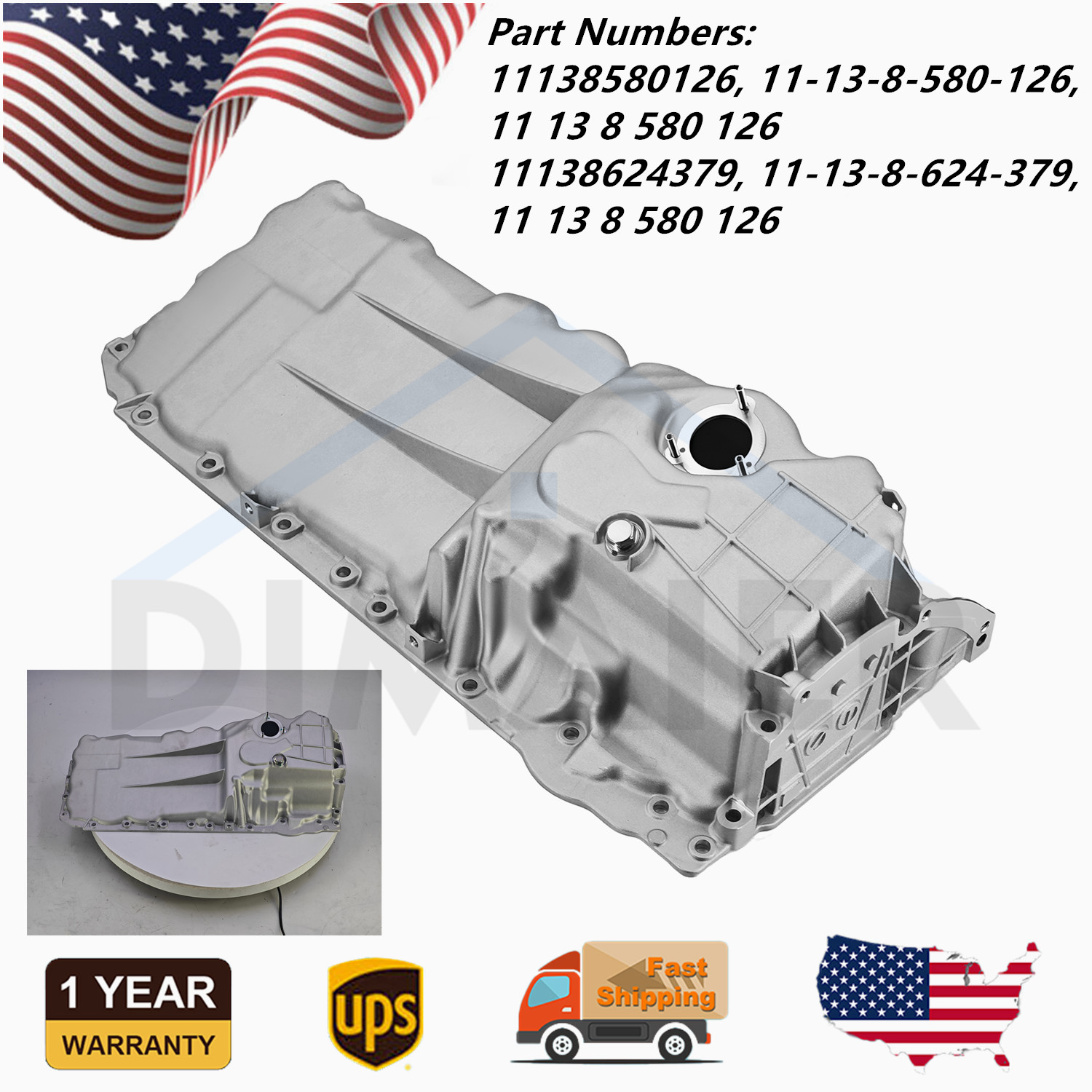 For BMW 340i, 440i, 540i, 740i, 840i, M240i, M340i, M440i Oil Pan 11138580126 For BMW 340i, 440i, 540i, 740i, 840i, M240i, M340i, M440i Oil Pan 11138580126
