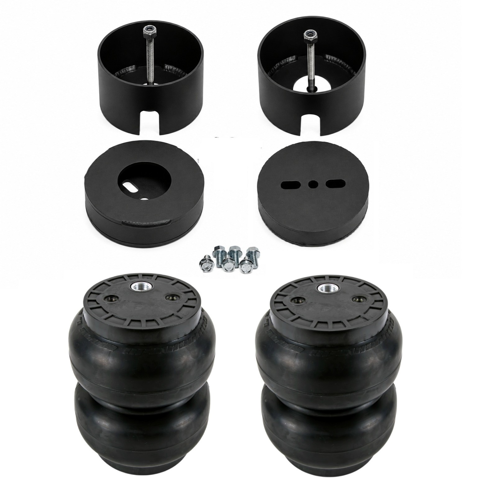 airmaxxx Rear Air Ride Suspension Mount Kit Slam SS7 Bags Fits 2000-14 Chevy SUV