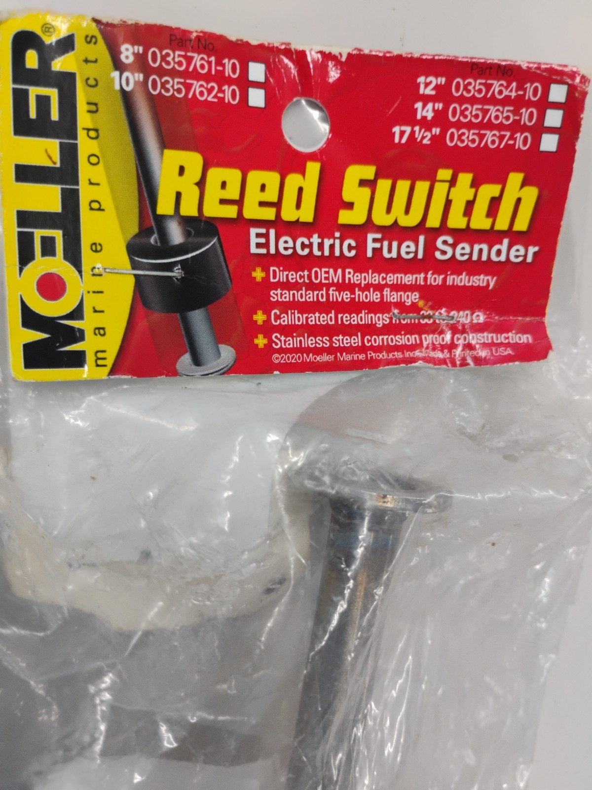 Moeller Marine 035770-10 Reed Switch Electric Fuel Sending Unit, 23 Moeller Marine 035770-10 Reed Switch Electric Fuel Sending Unit, 23