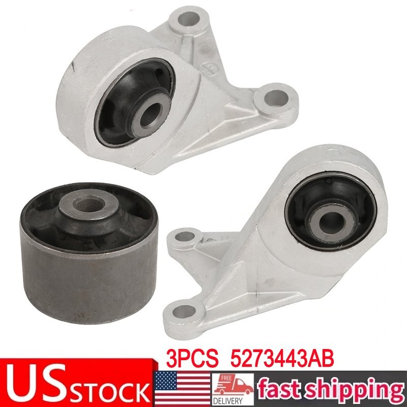 3PCS Rear Left & Right Differential Mounts for Jeep Compass 17-07 2.0L, 2.4L NEW