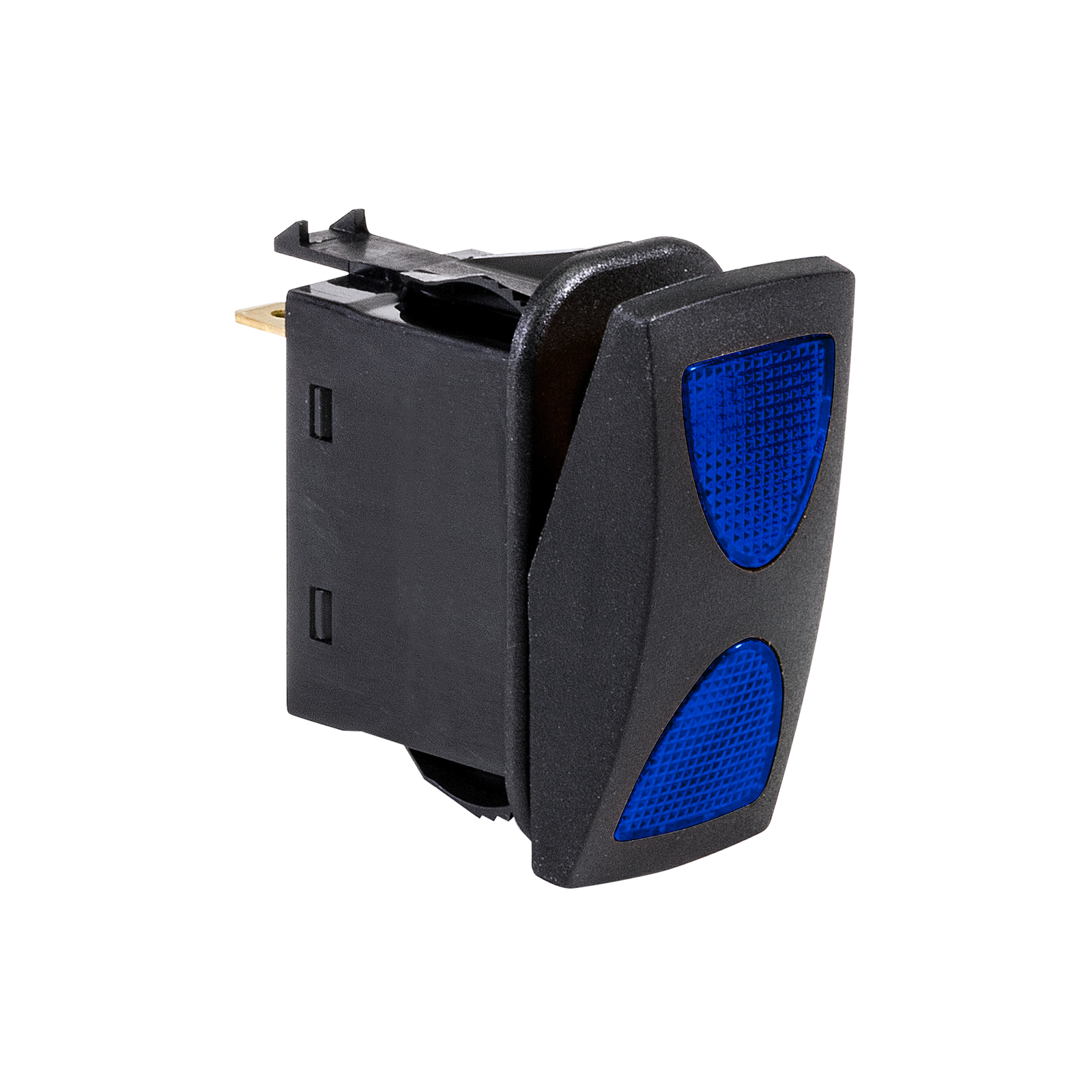 OLS 12V DC 20A 4-Pin Blue LED ON-OFF-ON SPDT Rocker Switch (3 Position)