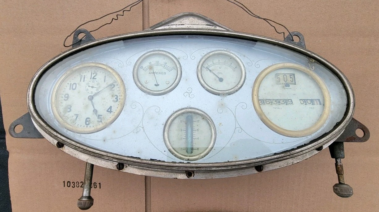 1920s Studebaker Big 6 Duplex Phaeton Speedometer And Gauge Cluster Dash Clock
