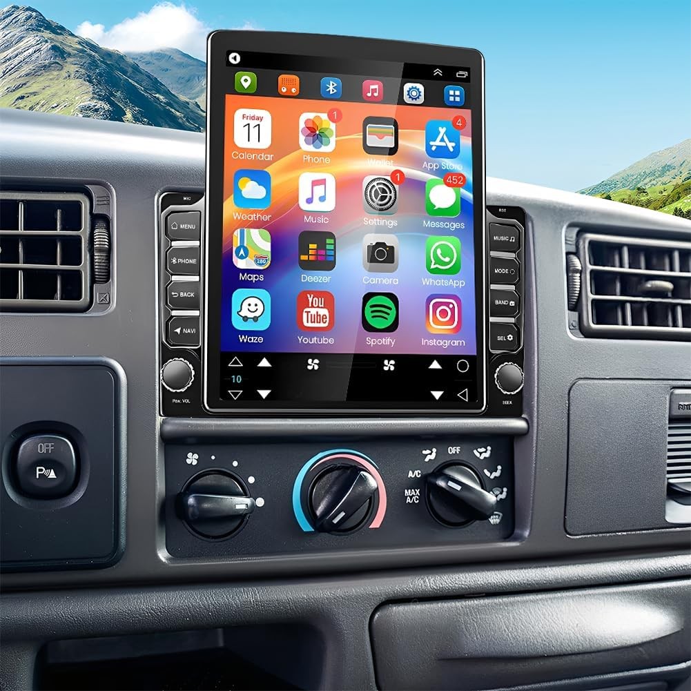 Android 15 Carplay Stereo GPS Radio For 1999-04 Ford F-250 F-350 Super Duty 9.7\