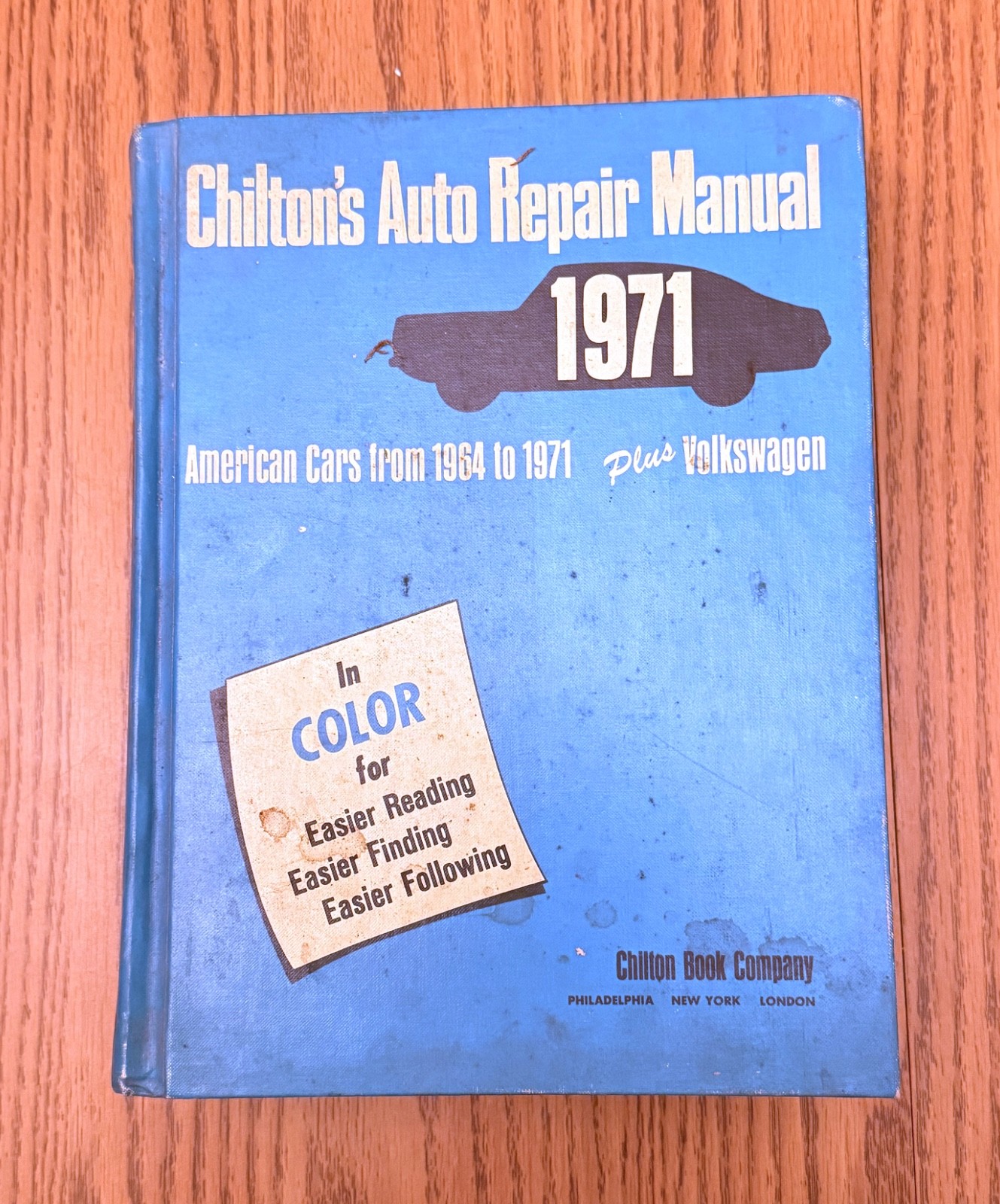 Chilton's Auto Repair Manual American Cars From 1964 to 1971 Plus Volkswagen HC
