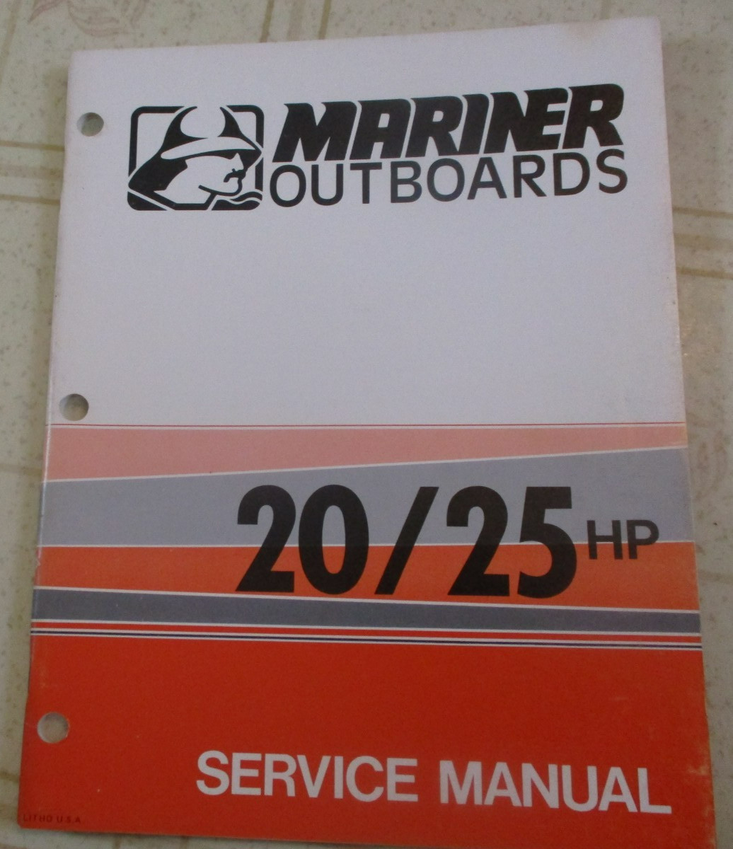 1975 Mariner 20 & 25  hp Outboard Service Repair Manual Original