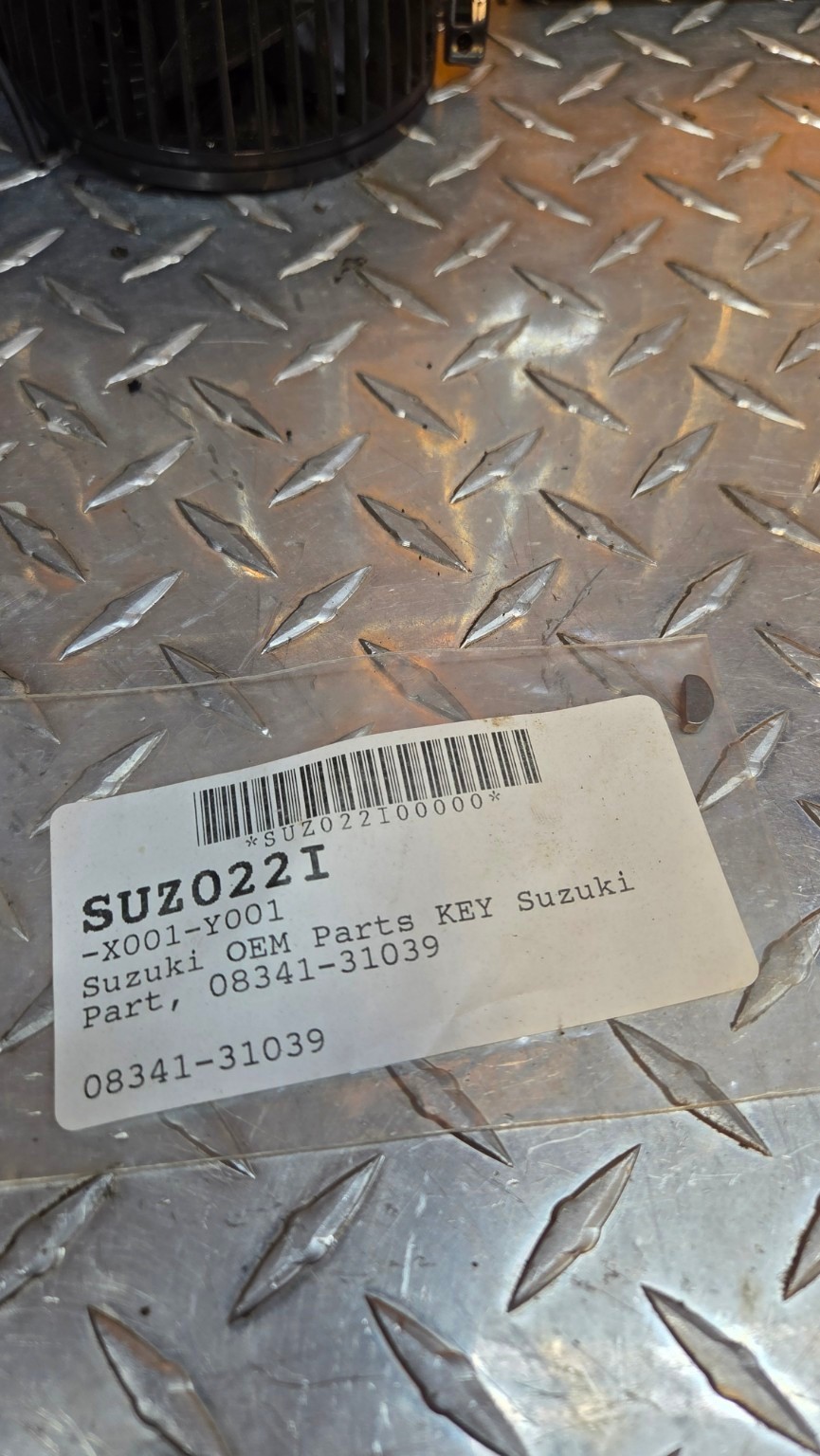 Genuine Suzuki OEM 3mm Woodruff Key 08341-31039 Motorcycle ATV NOS