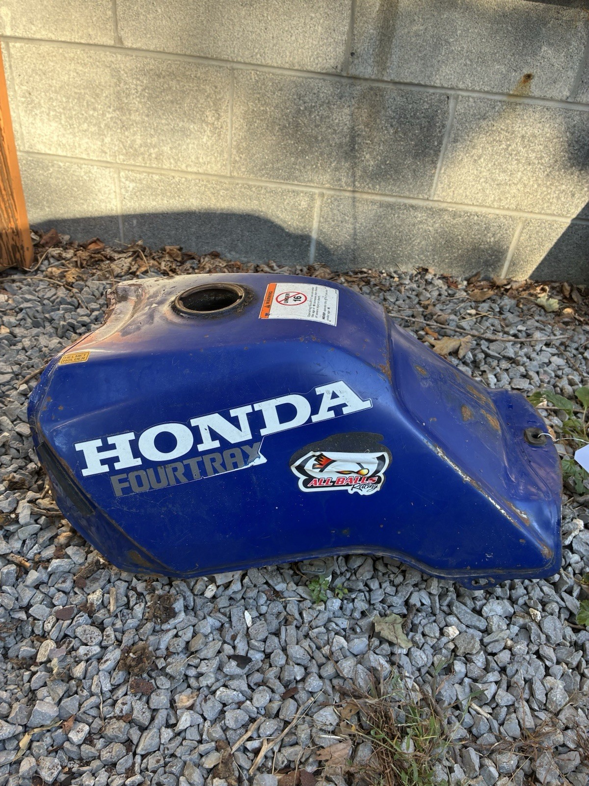 93-00 HONDA FOURTRAX 300 FUEL TANK CELL GAS Wide Mount GEN 2  Oem Steel Blue