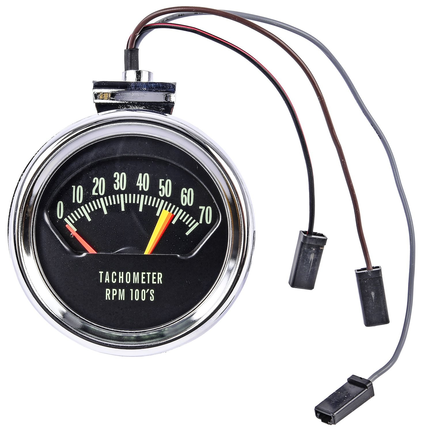JEGS Factory Style Tachometer, 0-7,000 RPM & 5,600 RPM Redline for 1966