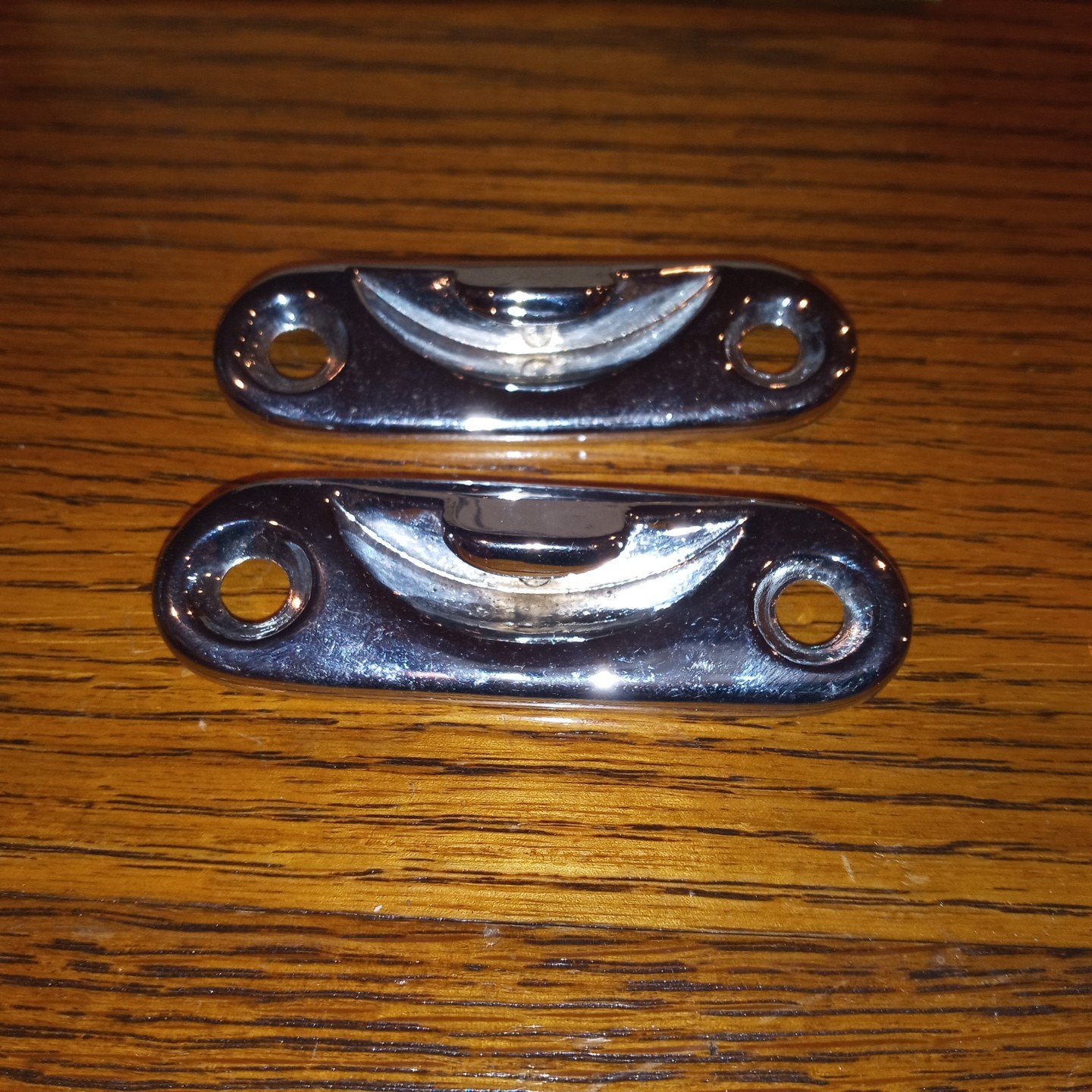 NORS 1955-1957 -CHEVROLET  PONTIAC CONVERTIBLE STRIKER PLATES (PAIR)