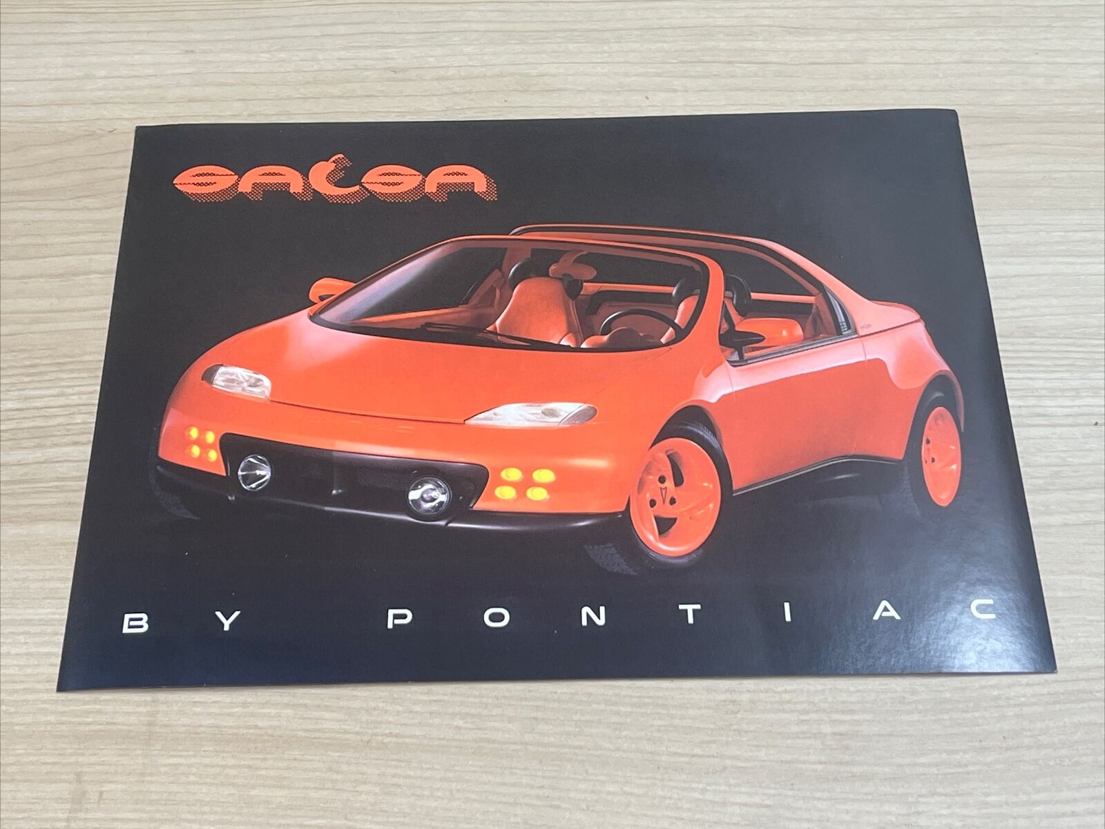 1999 Pontiac Salsa Concept Car Specification Sheet Sales Brochure 1 page